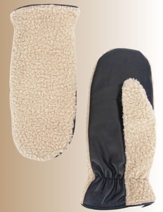 Natural Sherpa Mittens