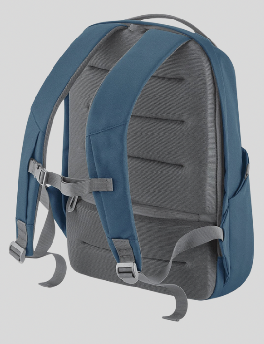 Back of Livin’ the Dream Backpack in Slate Blue