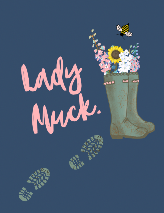 Close up of Lady Muck design