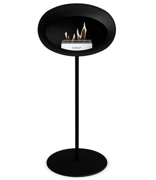 Le Feu Dome Ground Steel High Bioethanol Fire in Black