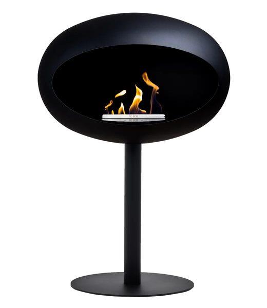 Le Feu Dome 625 Ground Steel Low Bioethanol Fire in Black