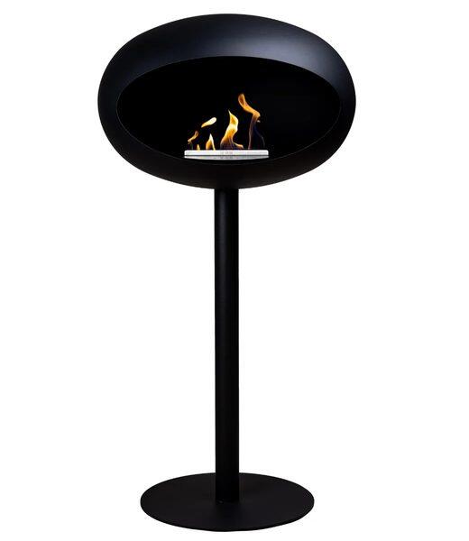 Le Feu Dome 625 Ground Steel High Bioethanol Fire in Black