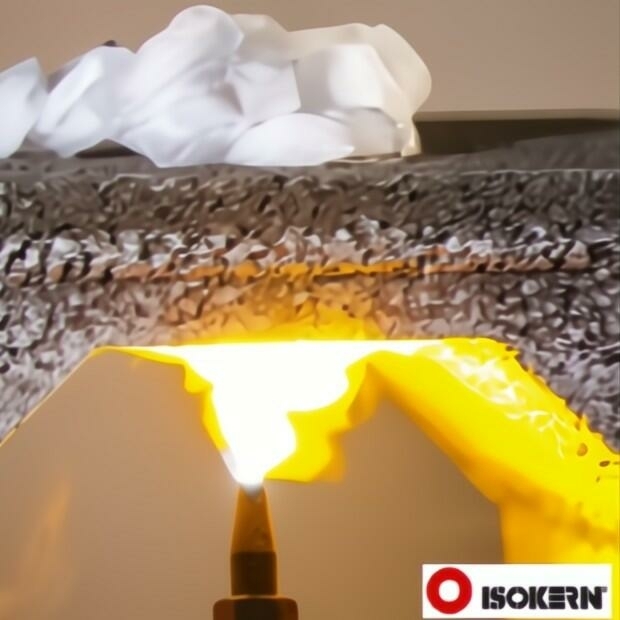 Isokern Block with blow torch