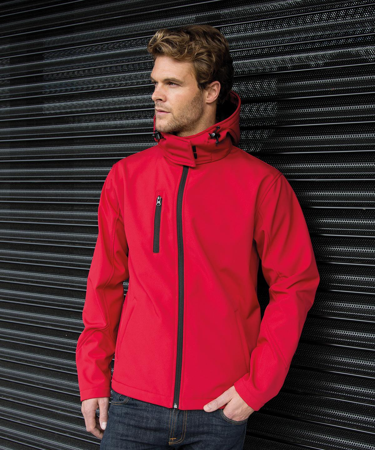 Waterproof Hooded Softshell Jacket Full Zipped