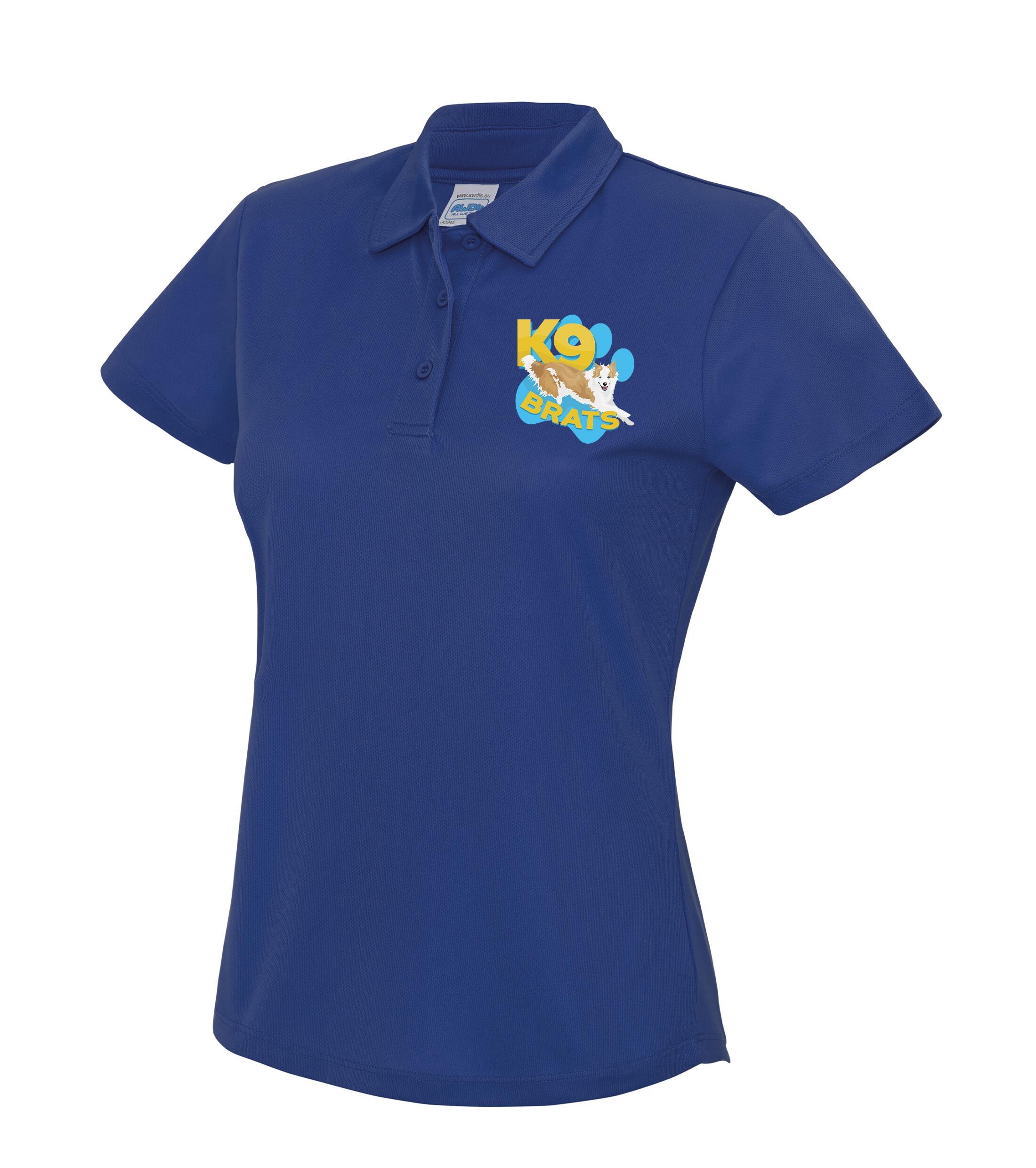 K9 Brats Female Cool Polo Royal Blue