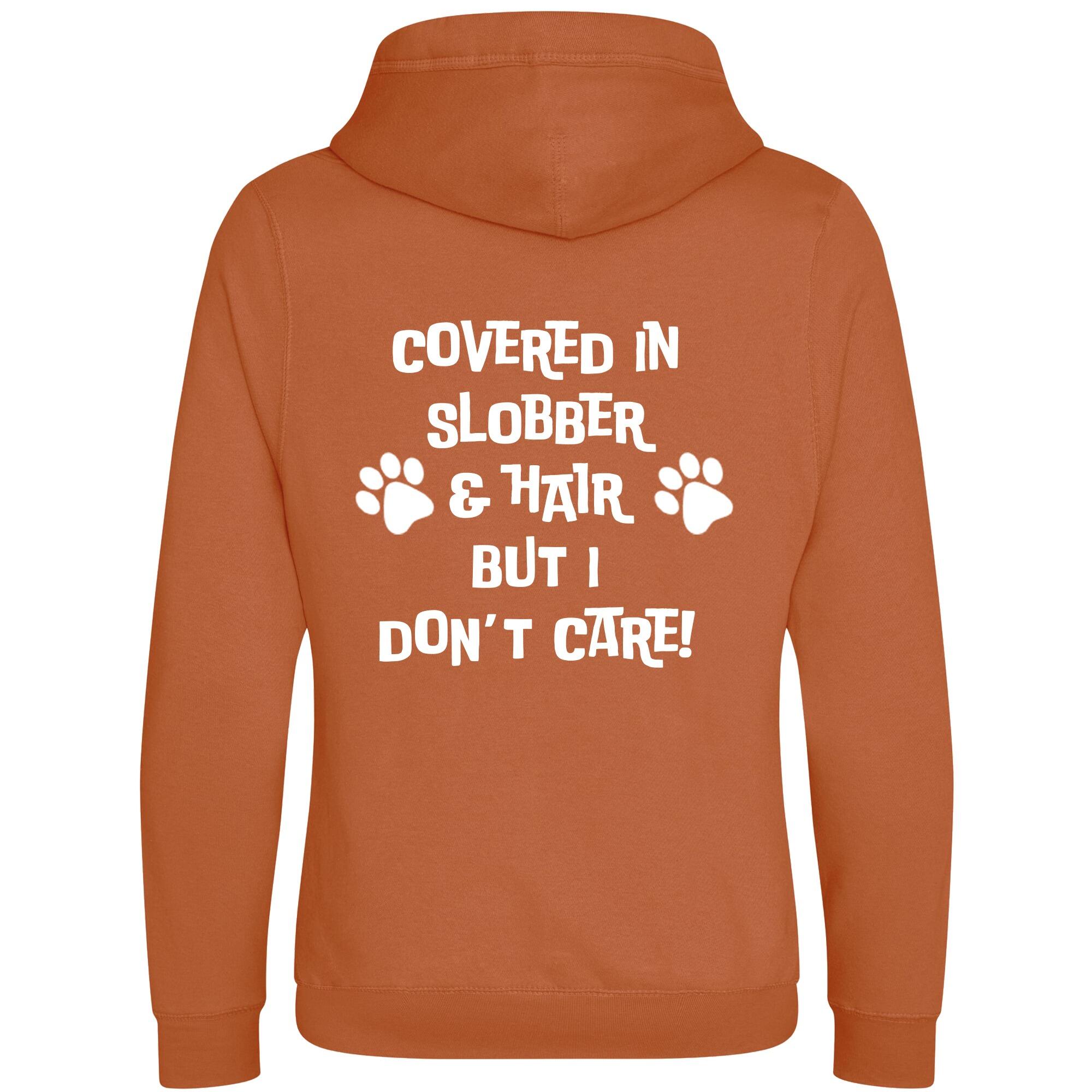 Ginger Biscuit Cross Neck Hoodies with "Covered In Slobber" White Print - Agility Lifestyle Collection