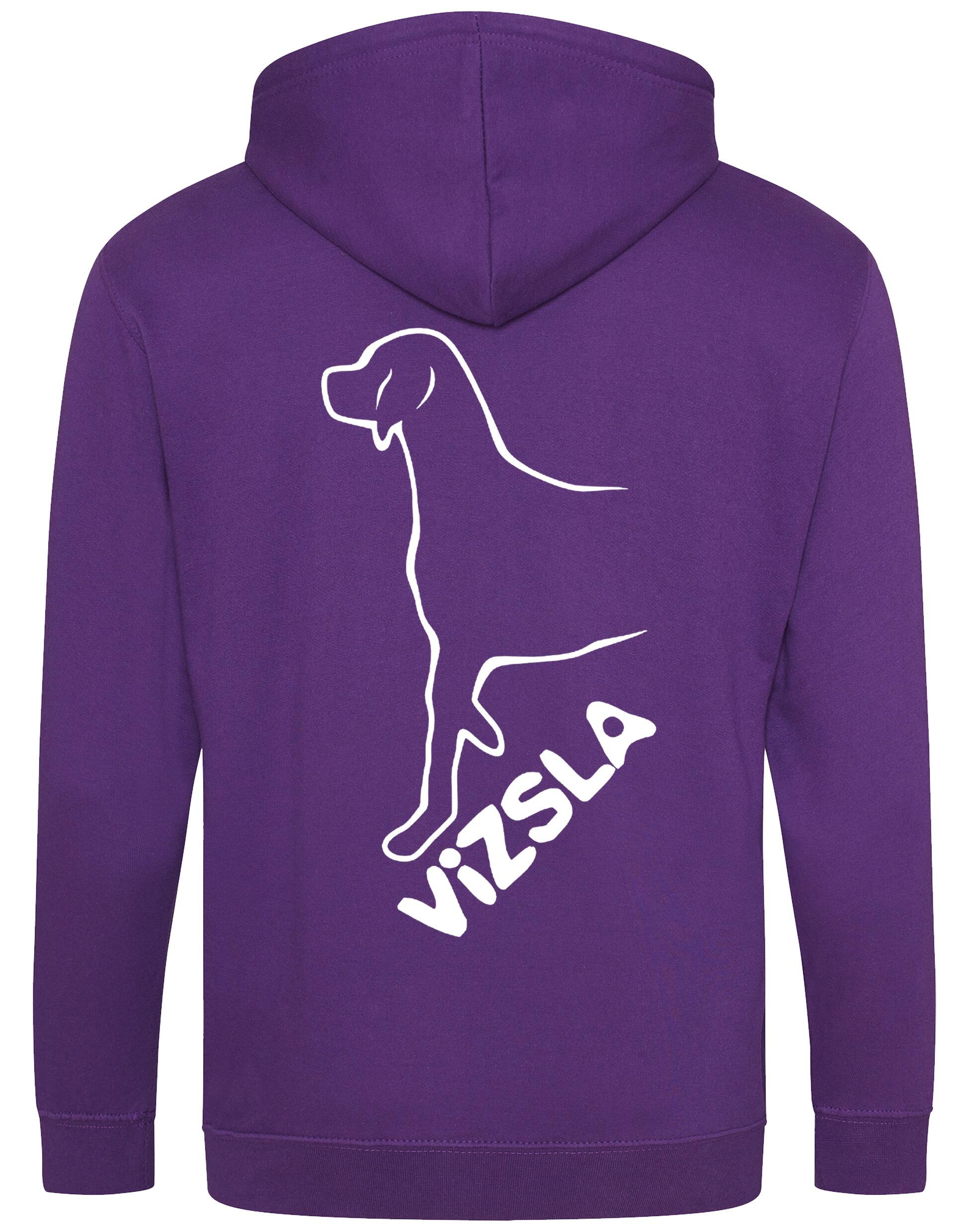 Vizsla Dog Breed Design Zipped Hoodie