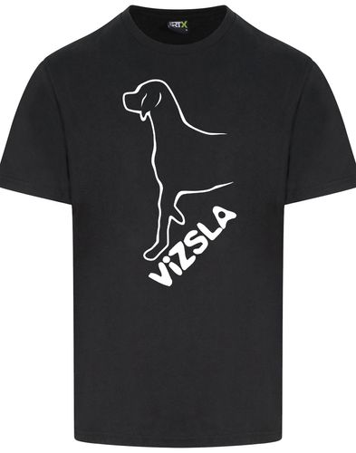 Unisex Roundneck T-shirt with Vizsla Dog Breed Design