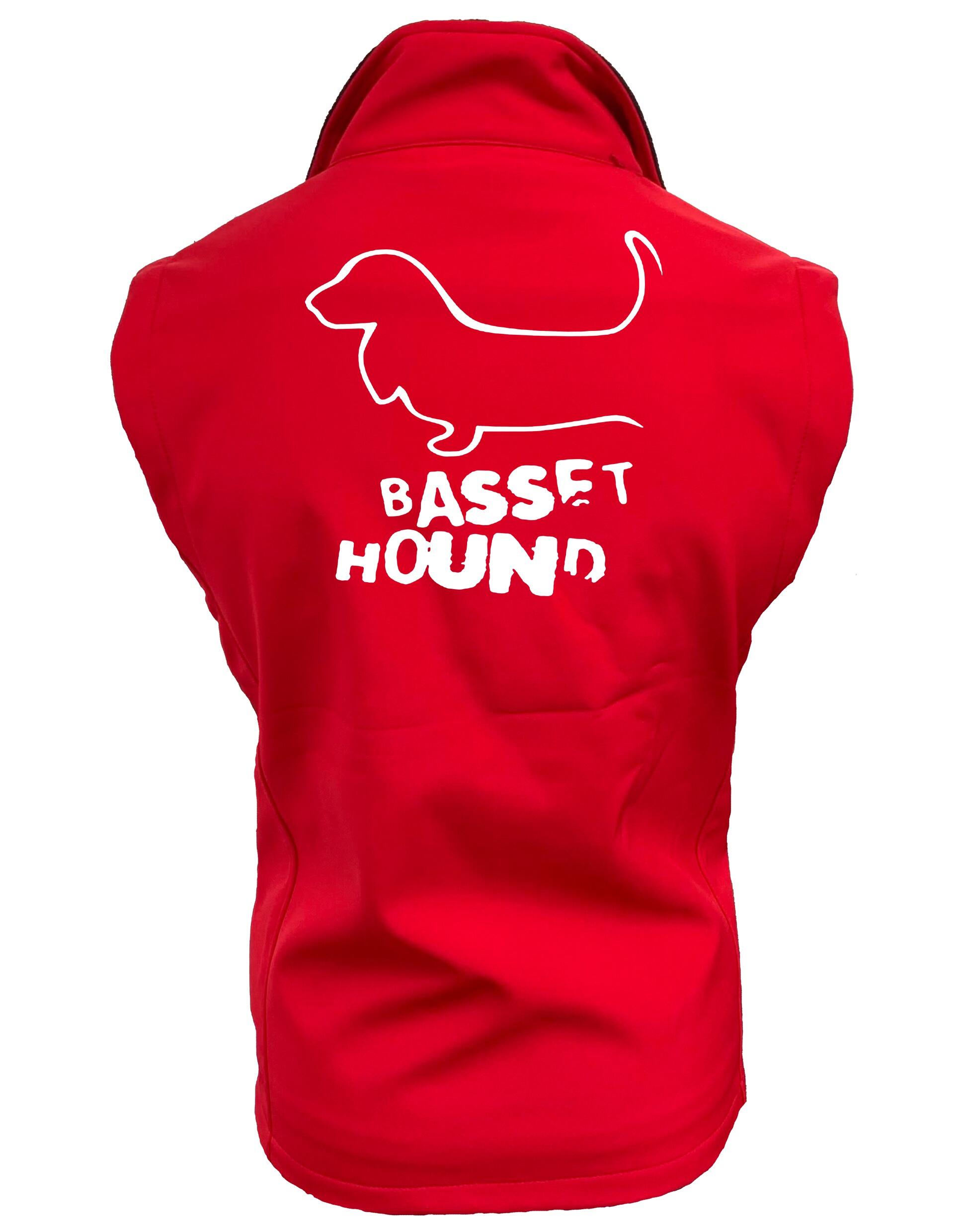 Unisex Basset Hound Softshell Gilet – Style Meets Comfort for Basset Hound Lovers