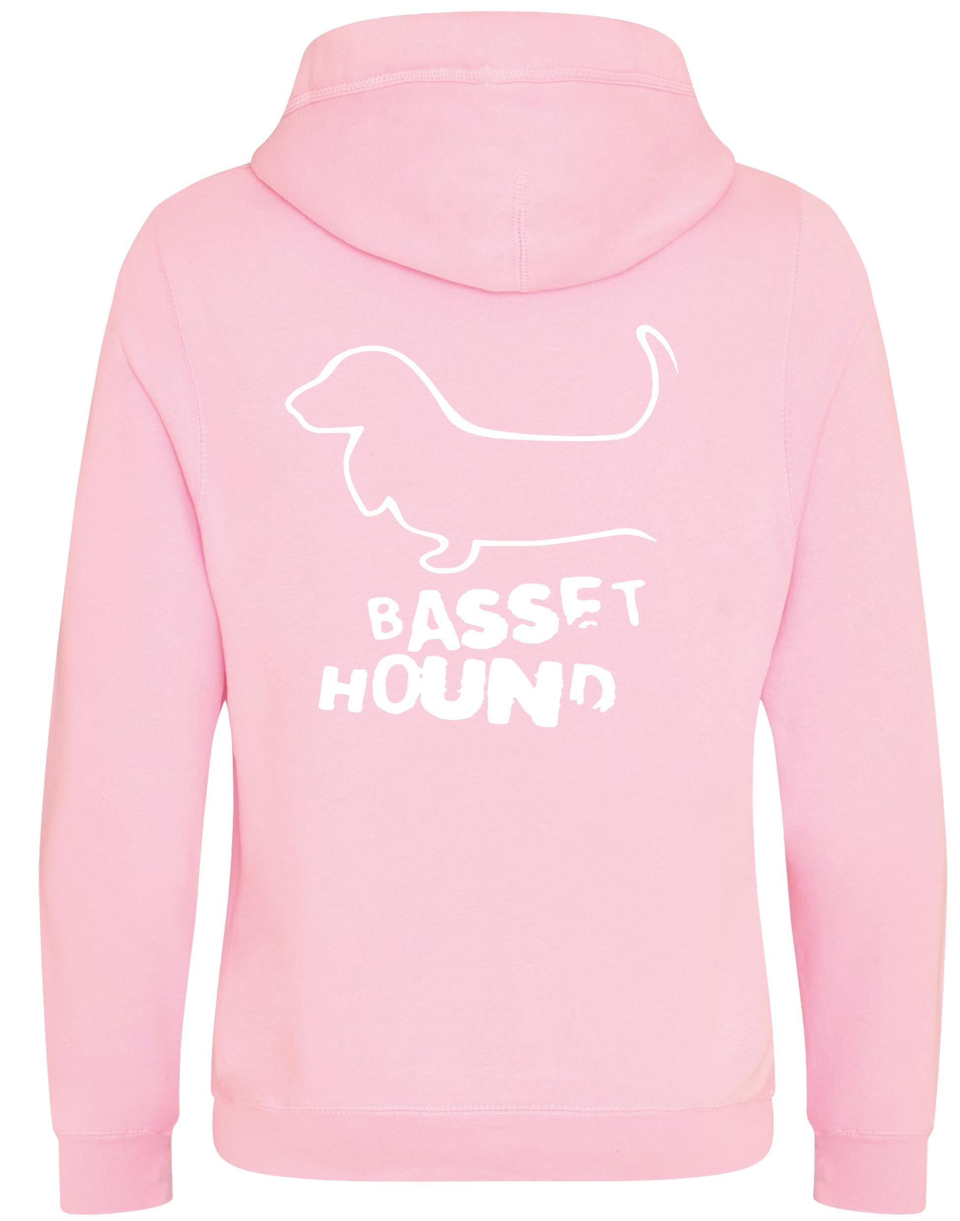 Unisex Crossneck Pullover Hoodie with Basset Hound Dog Breed Design – A Must-Have for Basset
