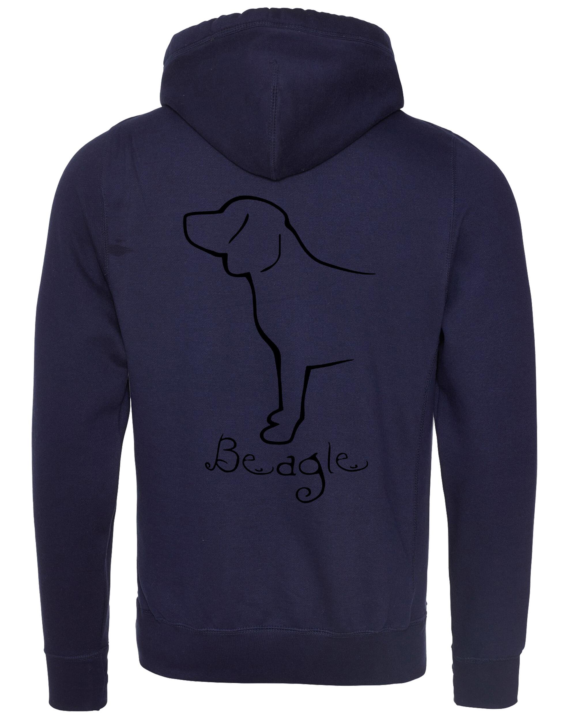 Unisex Crossneck Pullover Hoodie with Beagle Dog Breed Design – A Must-Have for Beagle Fans