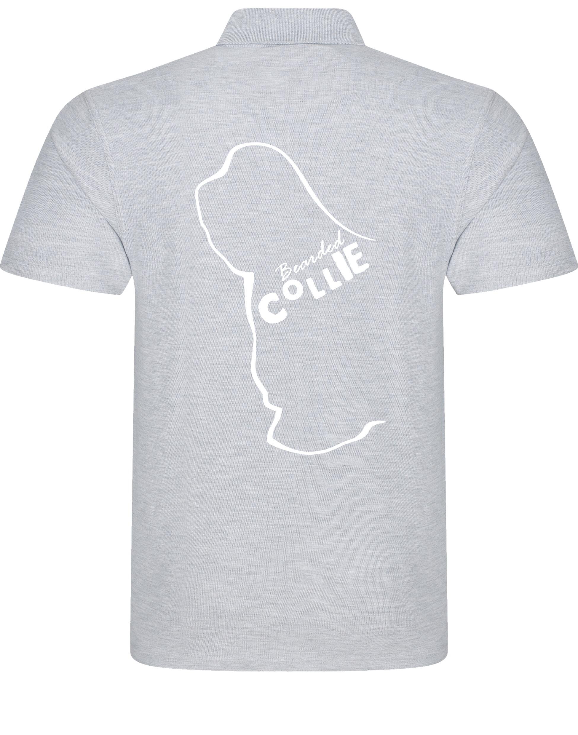 Unisex Cotton Polo with Bearded Collie Dog Breed Design – Comfort and Style for Every Bearded Collie Enthusiast