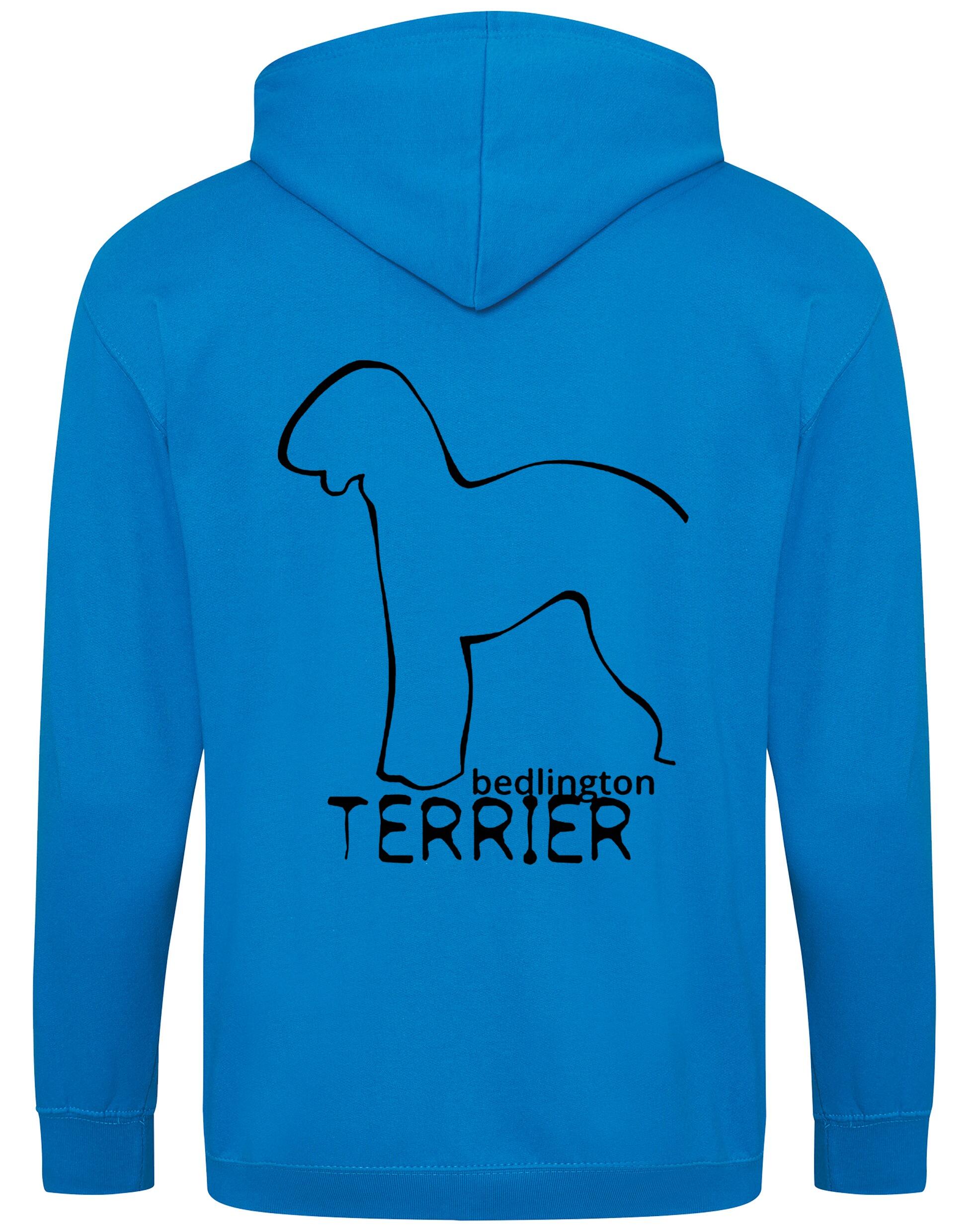 Bedlington Terrier Dog Breed Design Zipped Hoodie – Style and Comfort for Dog Lovers