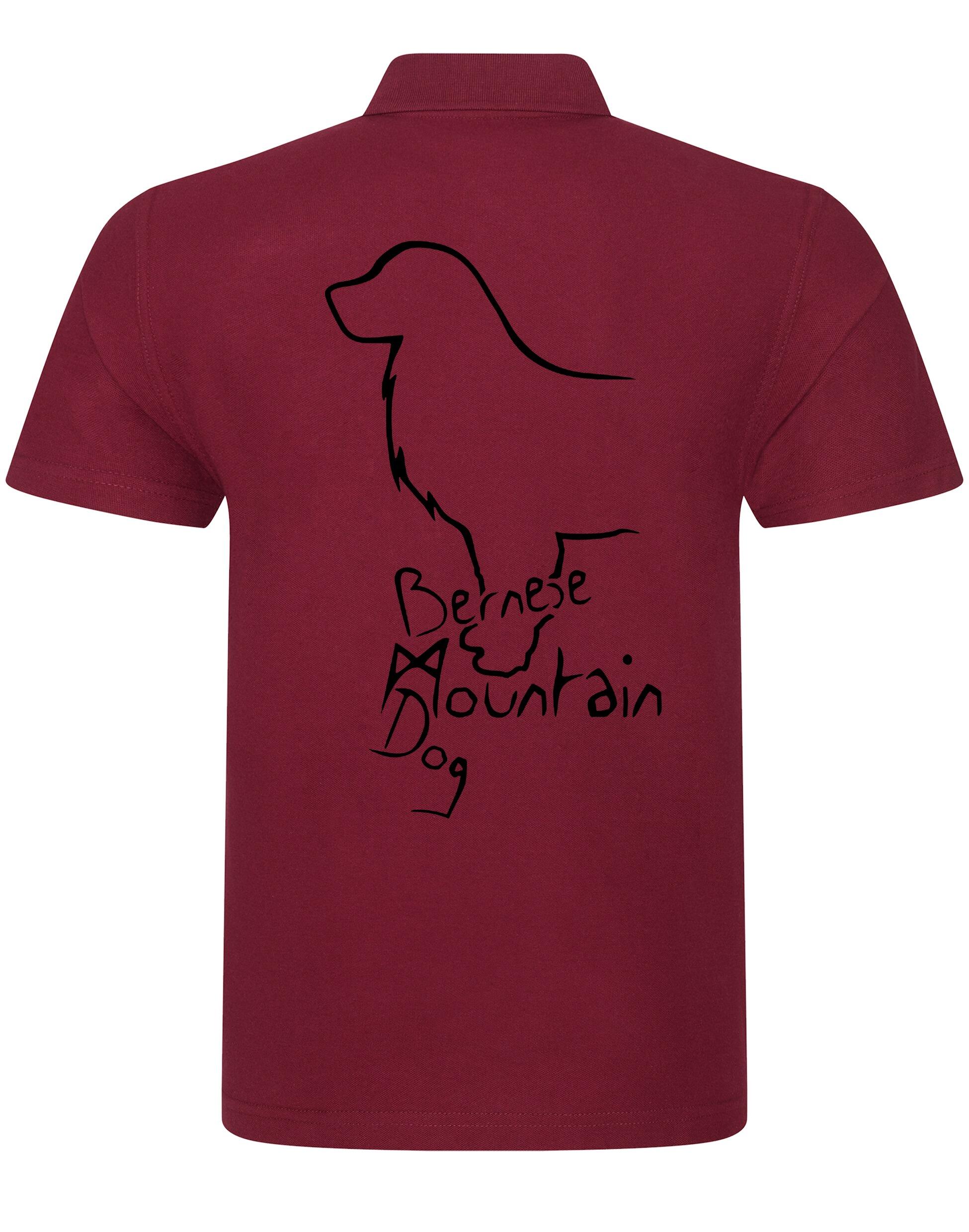 Unisex Cotton Polo with Bernese Mountain Dog Breed Design – Comfort and Style for Every Bernese Enthusiast