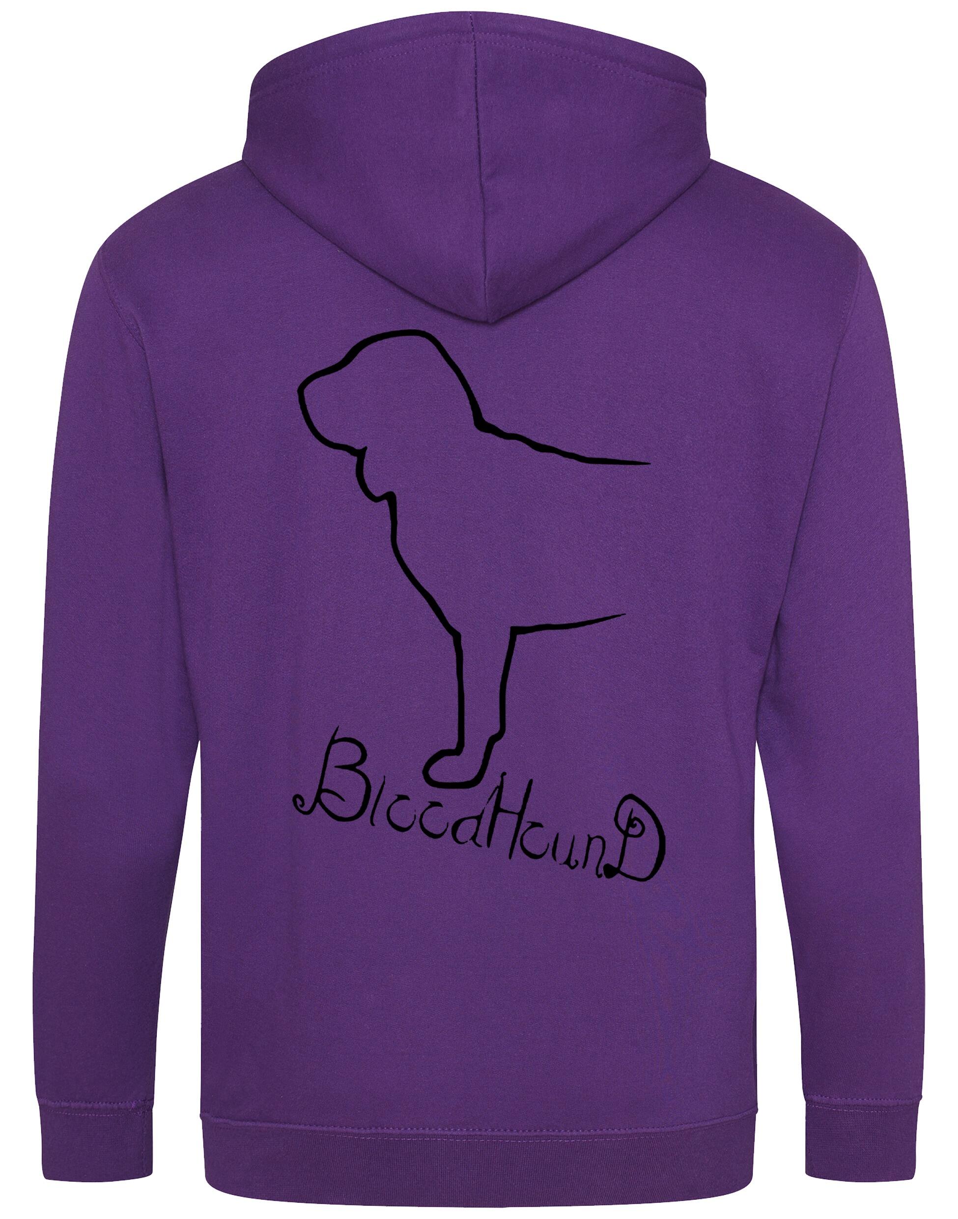 Bloodhound Dog Breed Design Zipped Hoodie – Style and Comfort for Dog Lovers