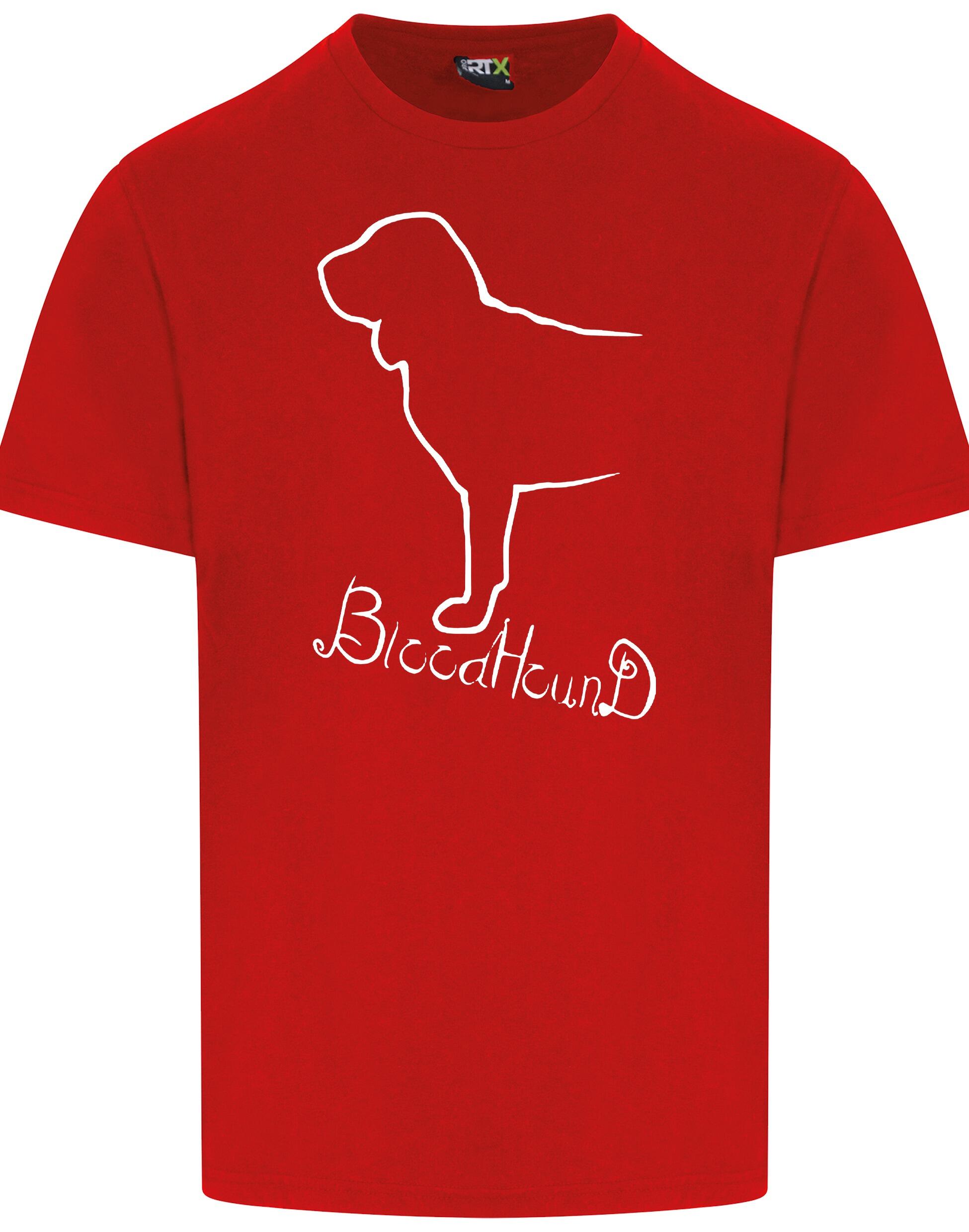 Unisex Roundneck T-shirt with Bloodhound Dog Breed Design – Style for Every Bloodhound Fan