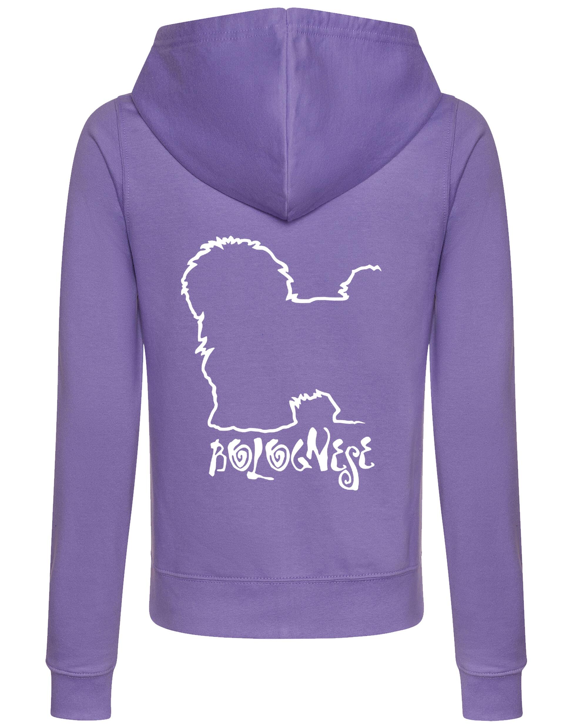 Bolognese Dog Breed Women’s Zipped Hoodies – Style, Comfort, and Bolognese Love