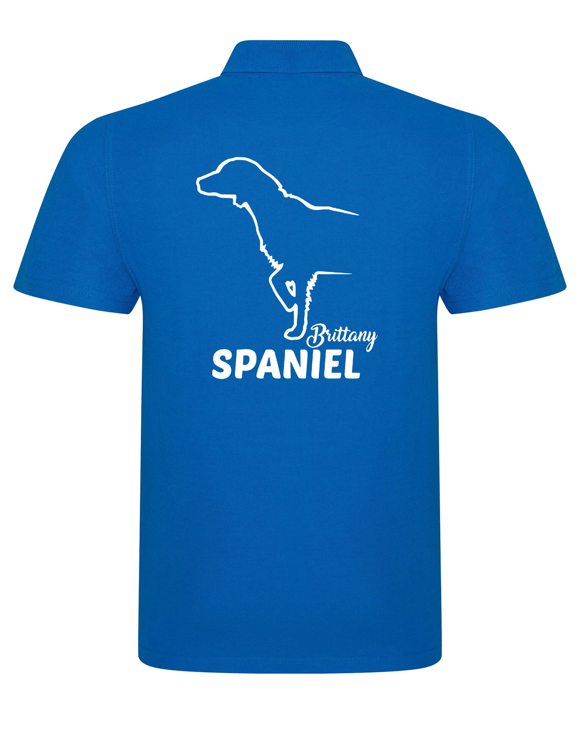Unisex Cotton Polo with Brittany Spaniel Dog Breed Design – Comfort for Every Brittany Spaniel Enthusiast