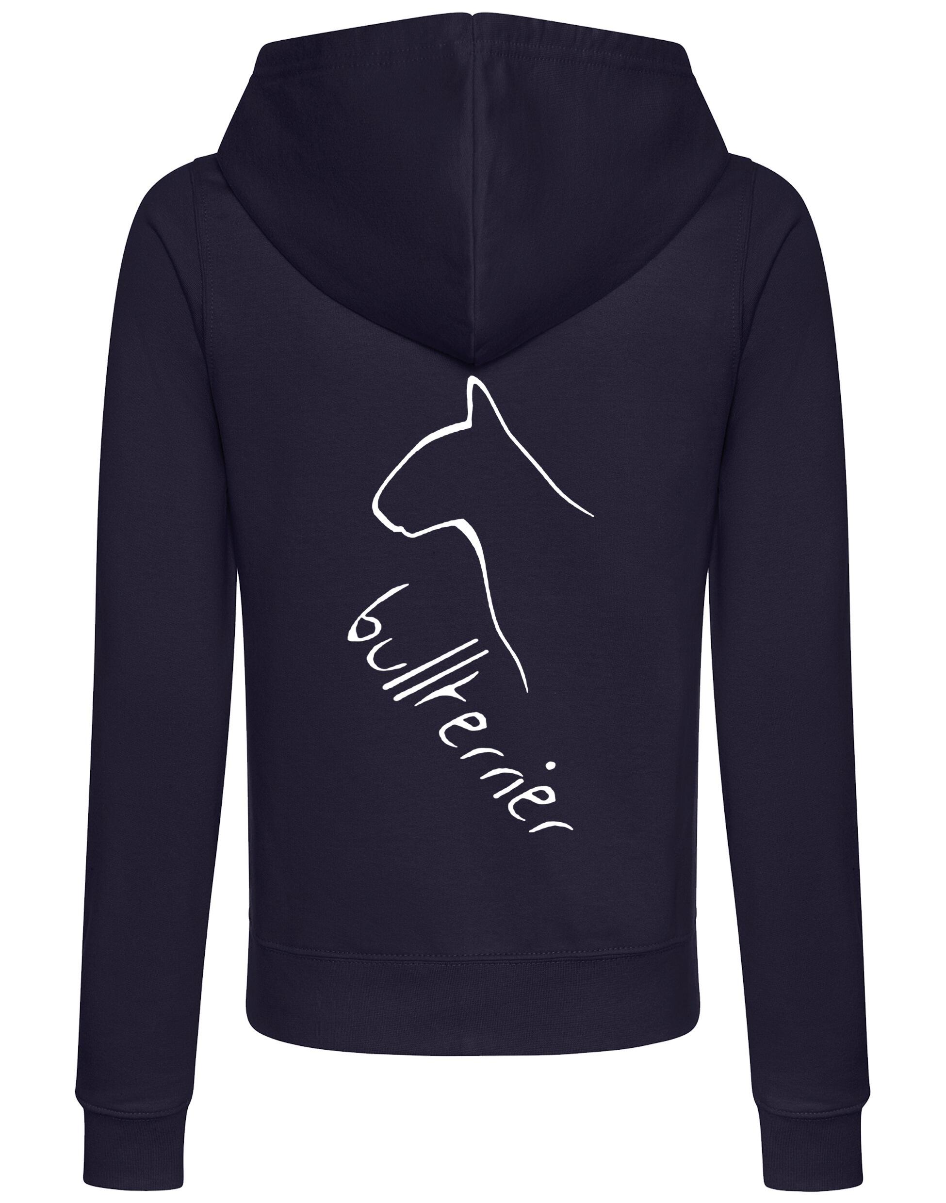 Bullterrier Dog Breed Women’s Zipped Hoodie – Style, Comfort, and Bullterrier Pride