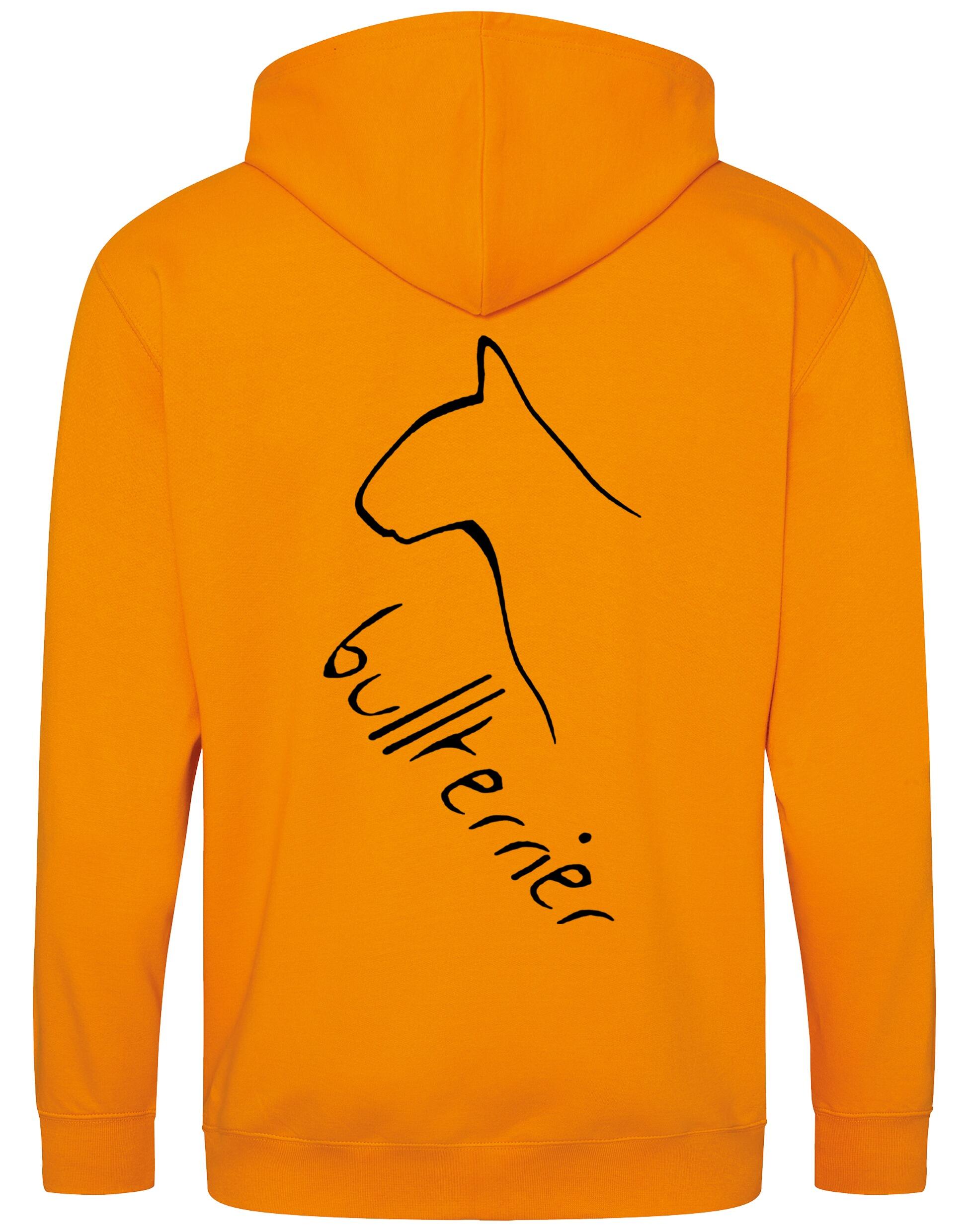 Bullterrier Dog Breed Design Zipped Hoodie – Style and Comfort for Bullterrier Lovers