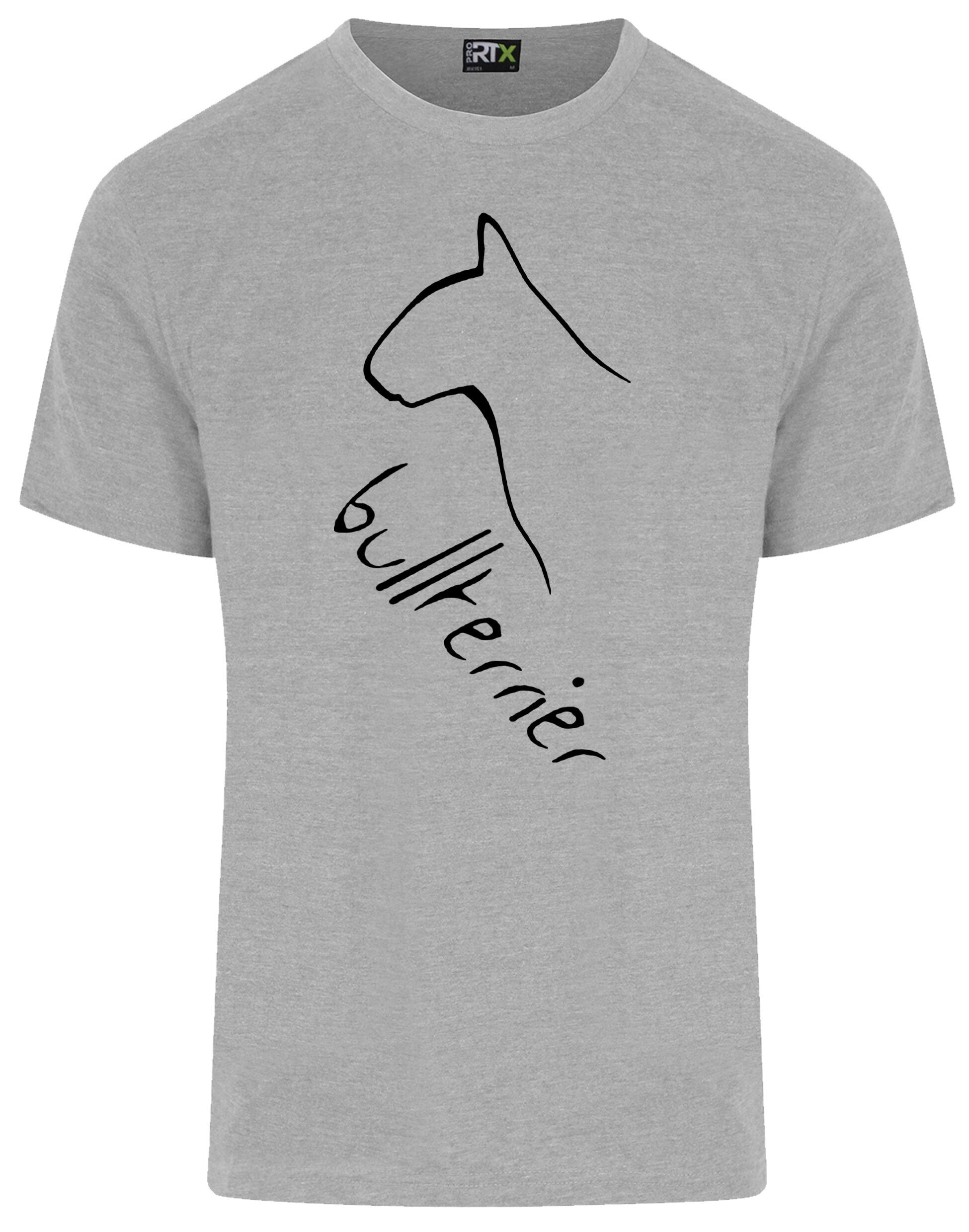 Unisex Roundneck T-shirt with Bullterrier Dog Breed Design – Style for Every Bullterrier Fan