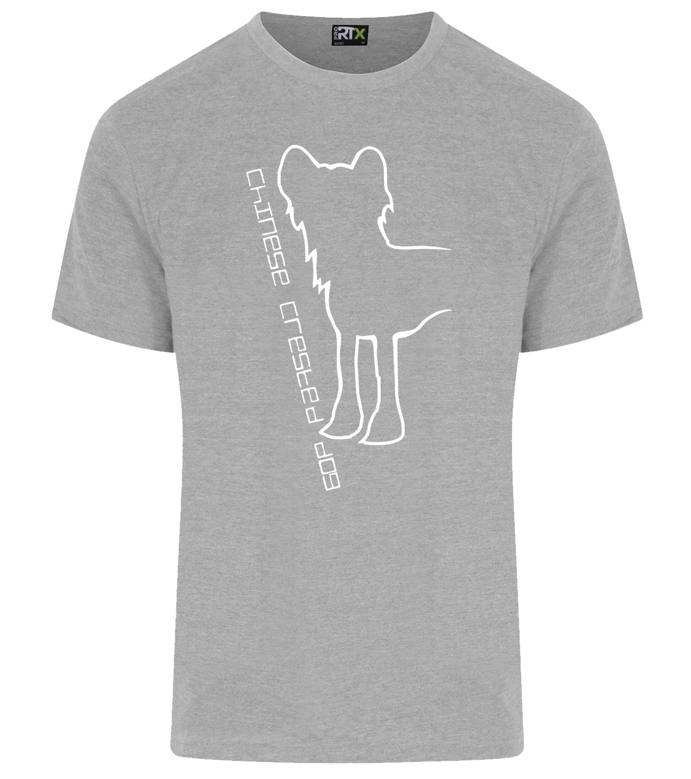 Unisex Roundneck T-shirt with Chinese Crested Dog Breed Design – Perfect for Chinese Crested Enthusiasts