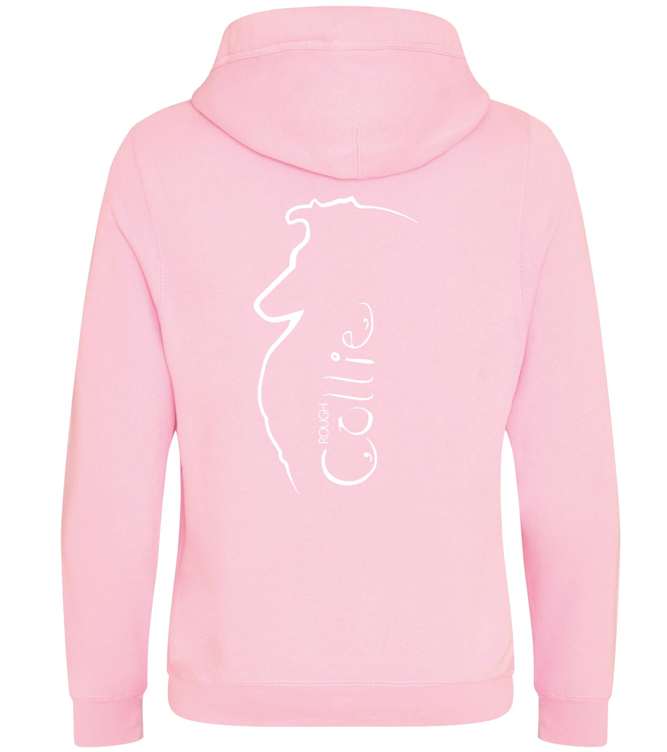Unisex Crossneck Pullover Hoodie with Collie (Rough) Dog Breed Design – A Must-Have for Rough Collie Fans