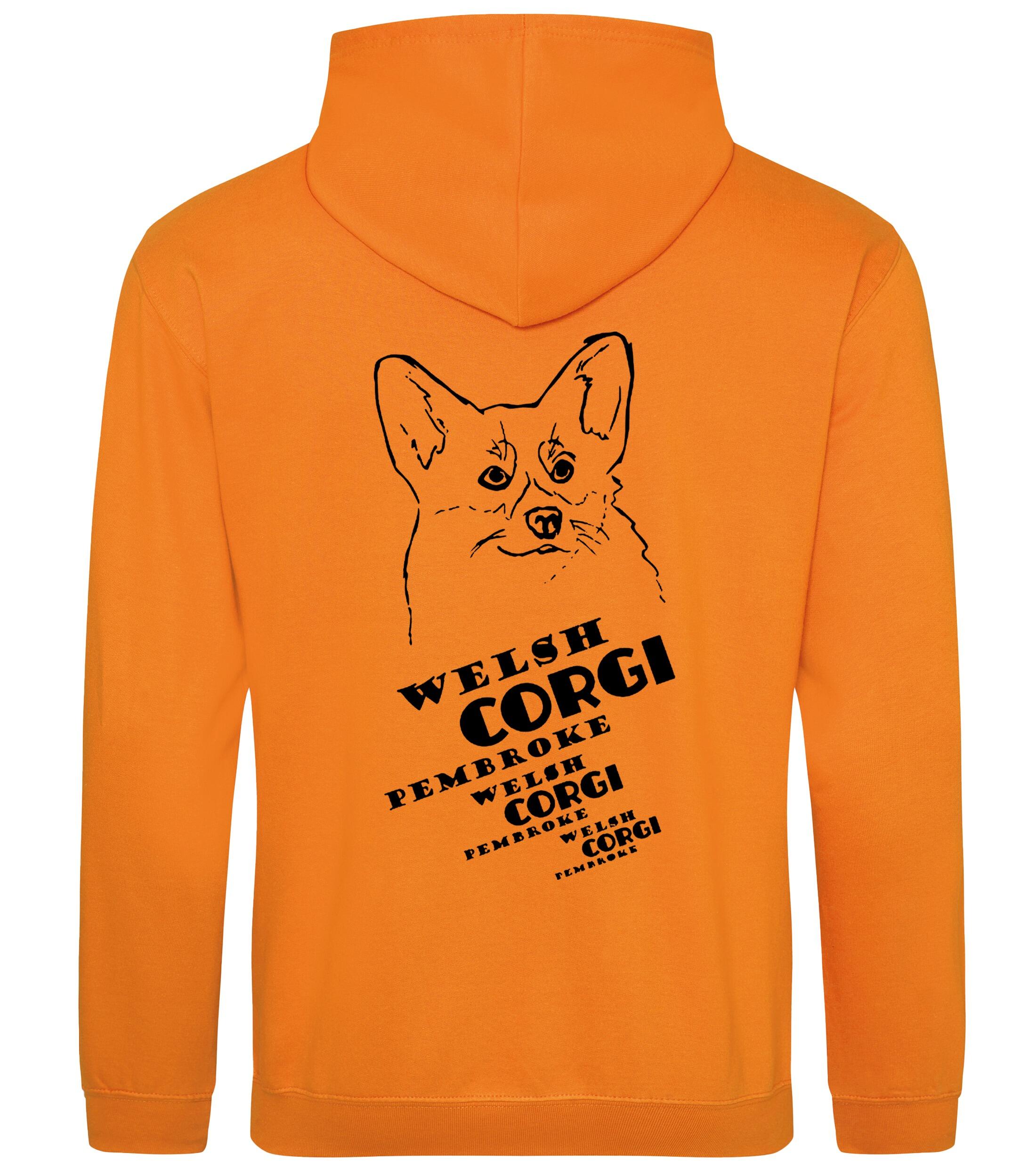 Corgi Pembroke (Face) Dog Breed Design Pullover Hoodie – Stylish & Cozy for Corgi Lovers
