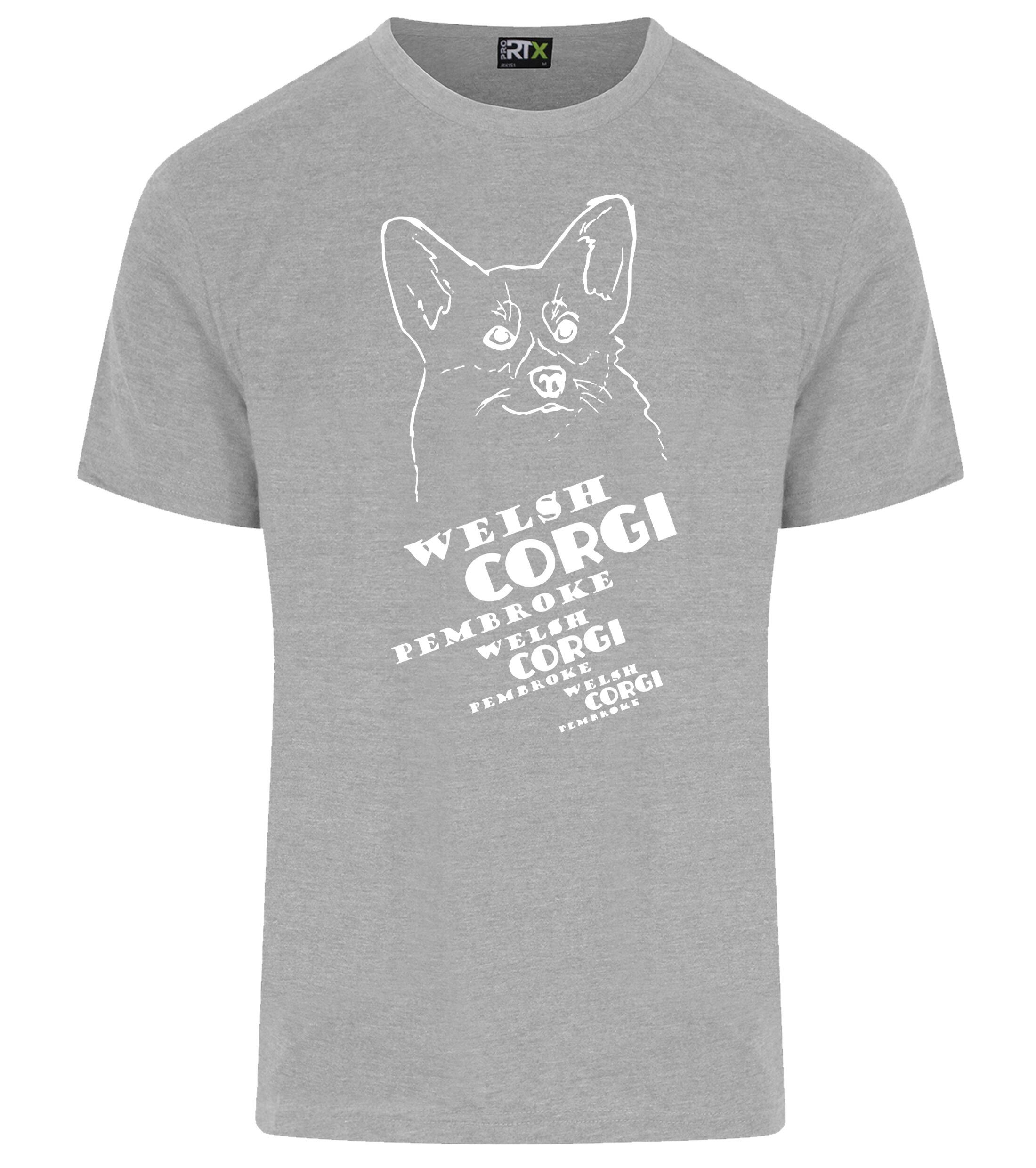 Unisex Roundneck T-shirt with Corgi Pembroke (Face) Dog Breed Design – Perfect for Corgi Lovers