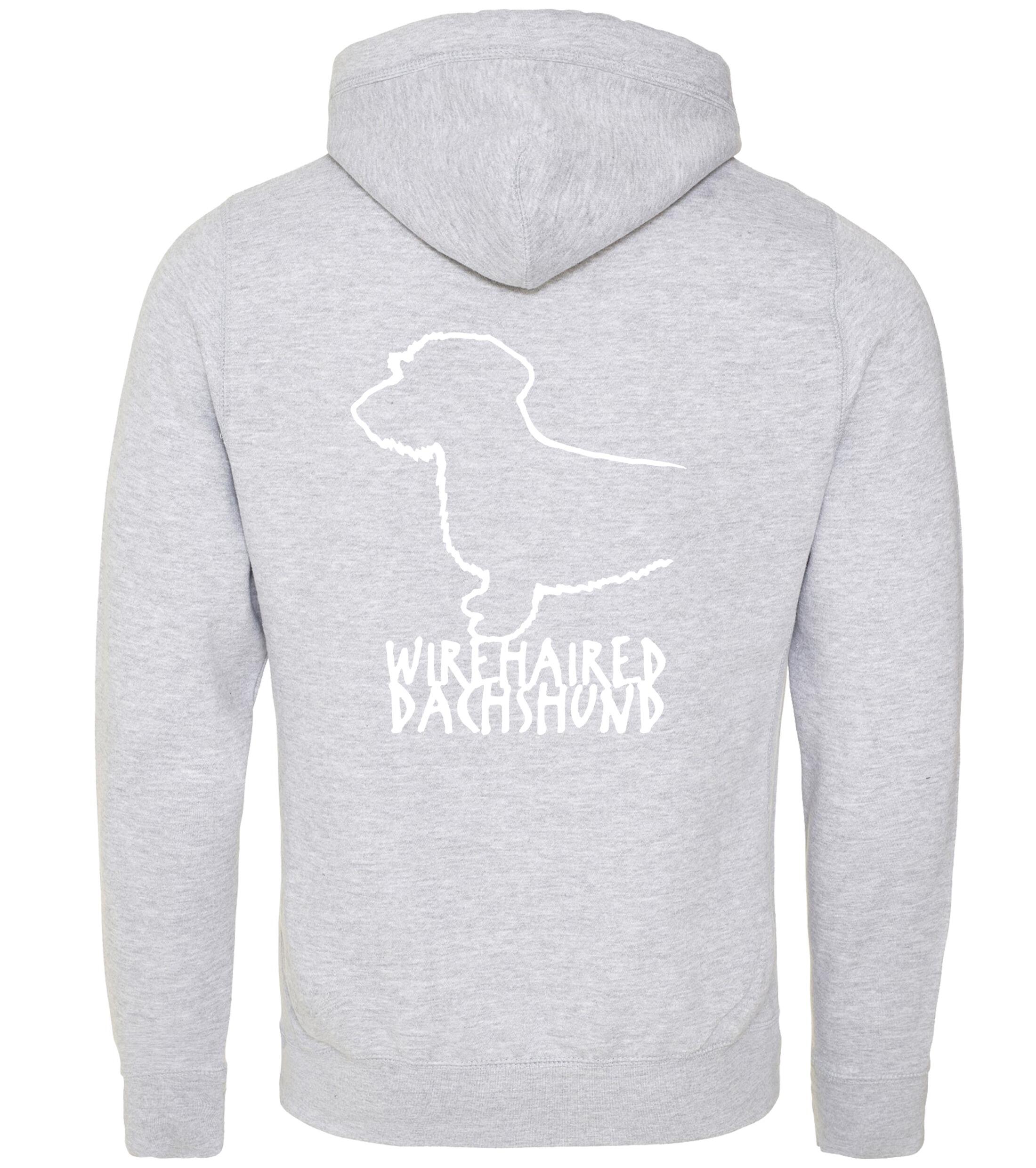Dachshund (Wirehaired) Dog Breed Design Unisex Crossneck Pullover Hoodie – Style & Dachshund Pride