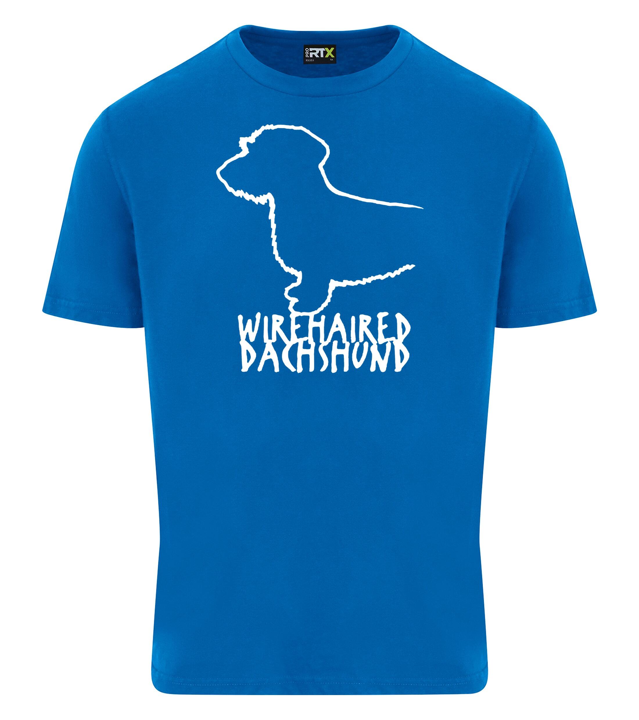Dachshund (Wirehaired) Dog Breed Design Unisex Roundneck T-Shirt – Style for Dachshund Enthusiasts