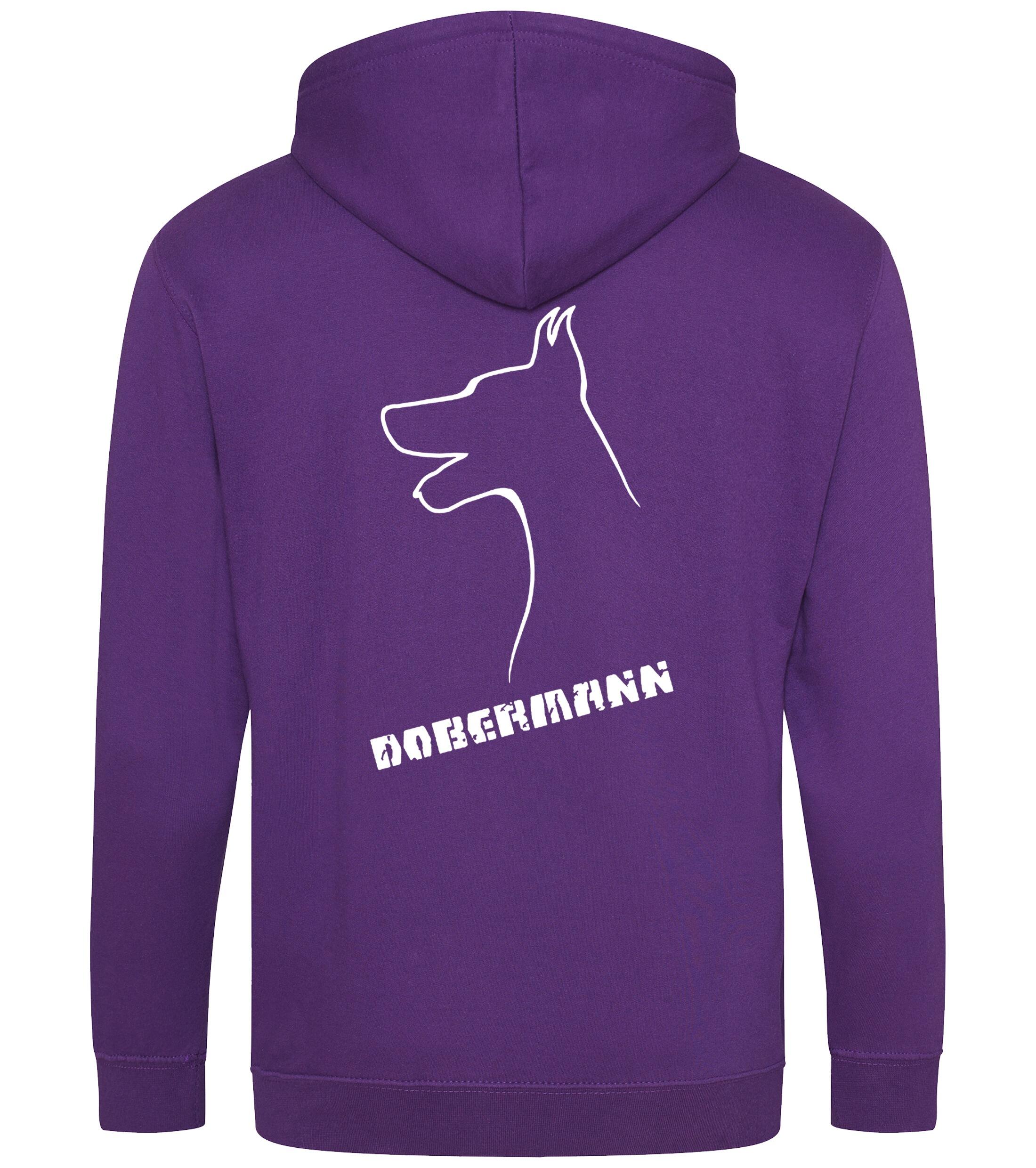 Dobermann (Head) Zipped Hoodie – Comfort, Style, and Dobermann Pride