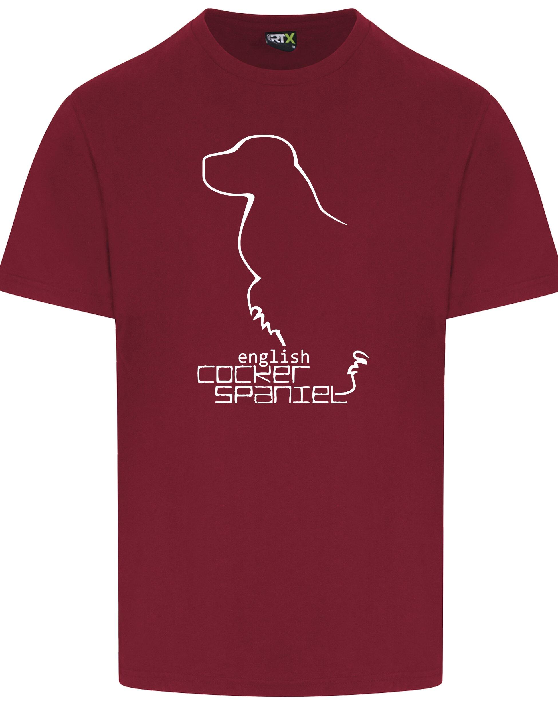 Unisex Roundneck T-shirt with English Cocker Spaniel Design – A Classic for Every Spaniel Lover