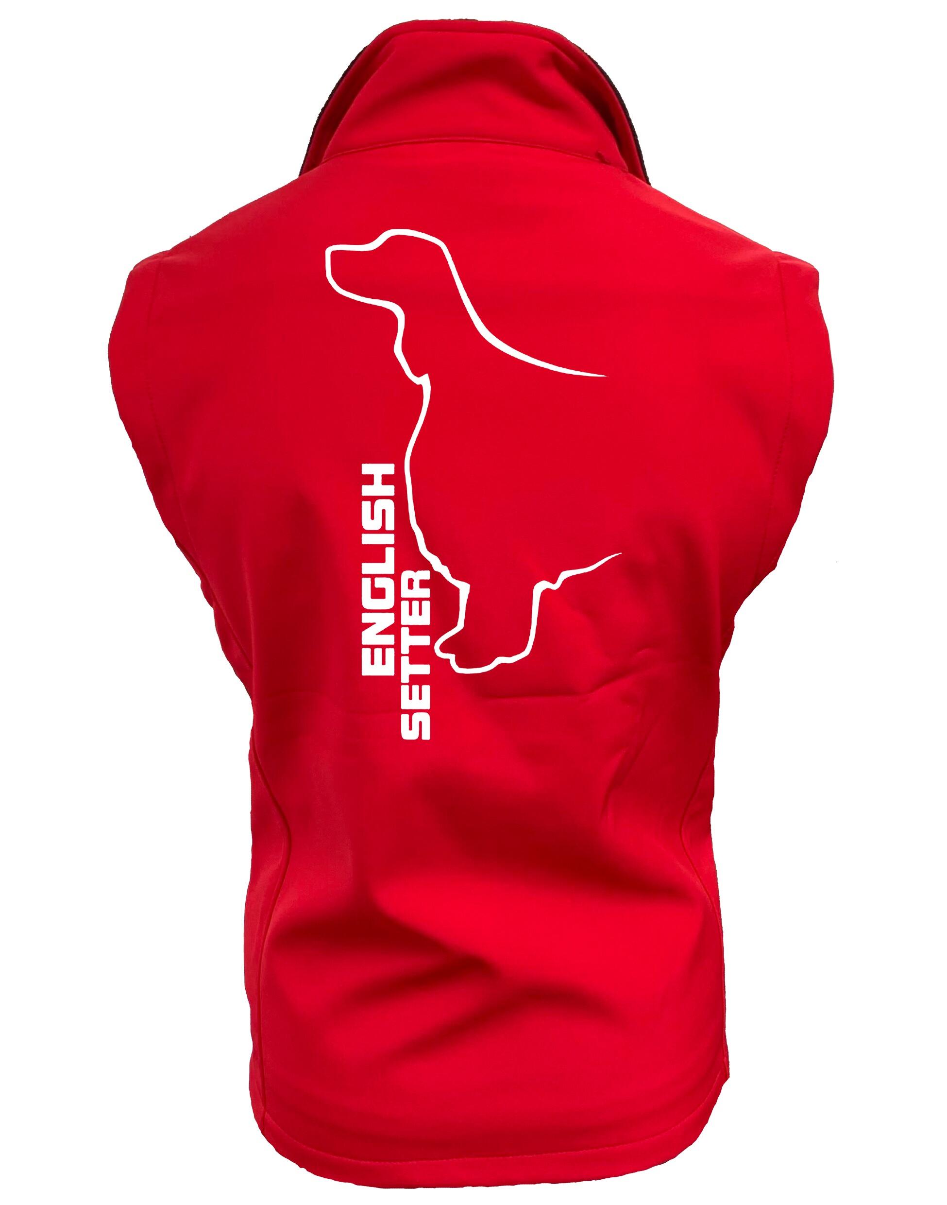 English Setter Design Unisex Softshell Gilet – Functional Style for English Setter Lovers