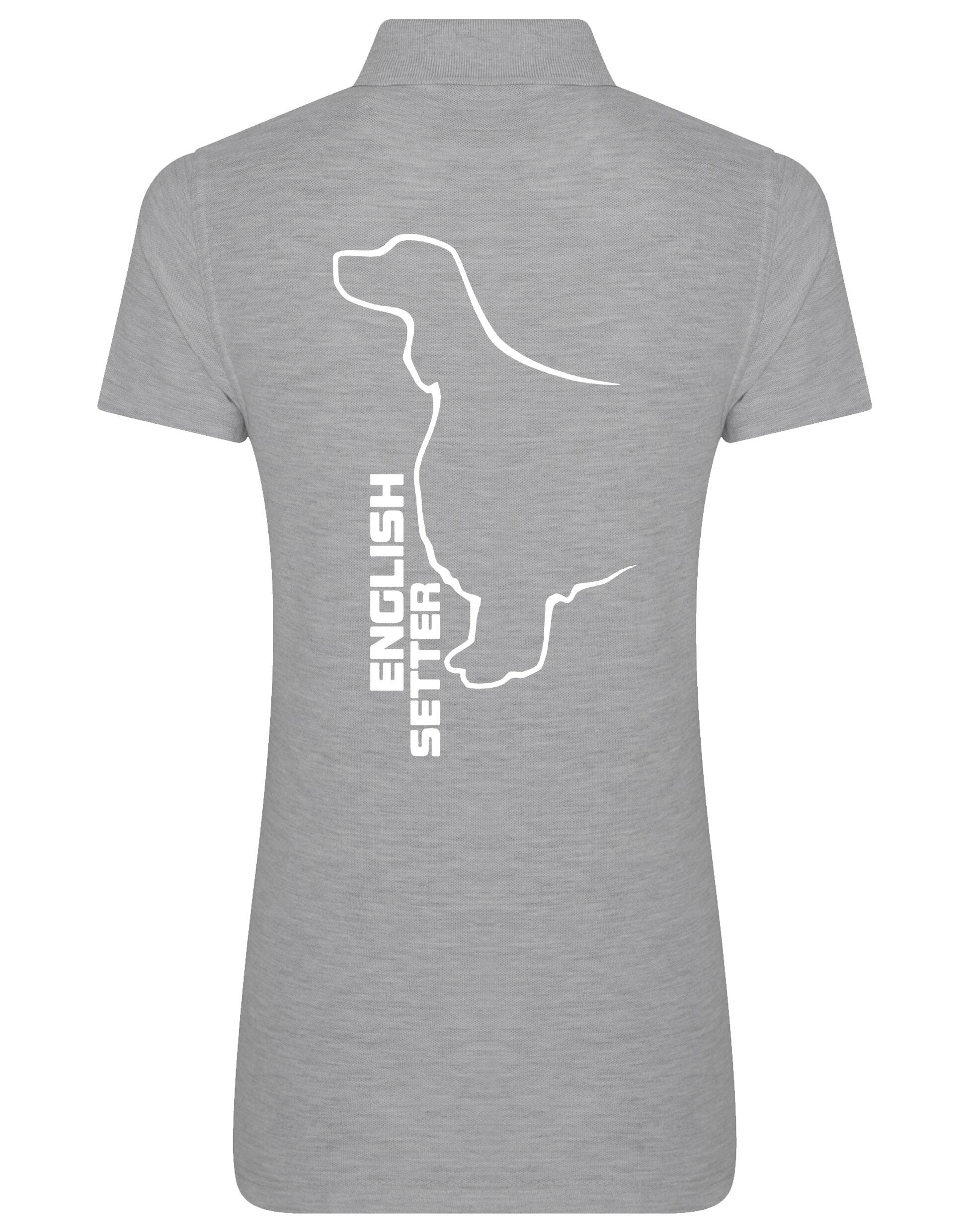 Women’s Cotton Polo with English Setter Design – A Stylish Must-Have for Setter Enthusiasts