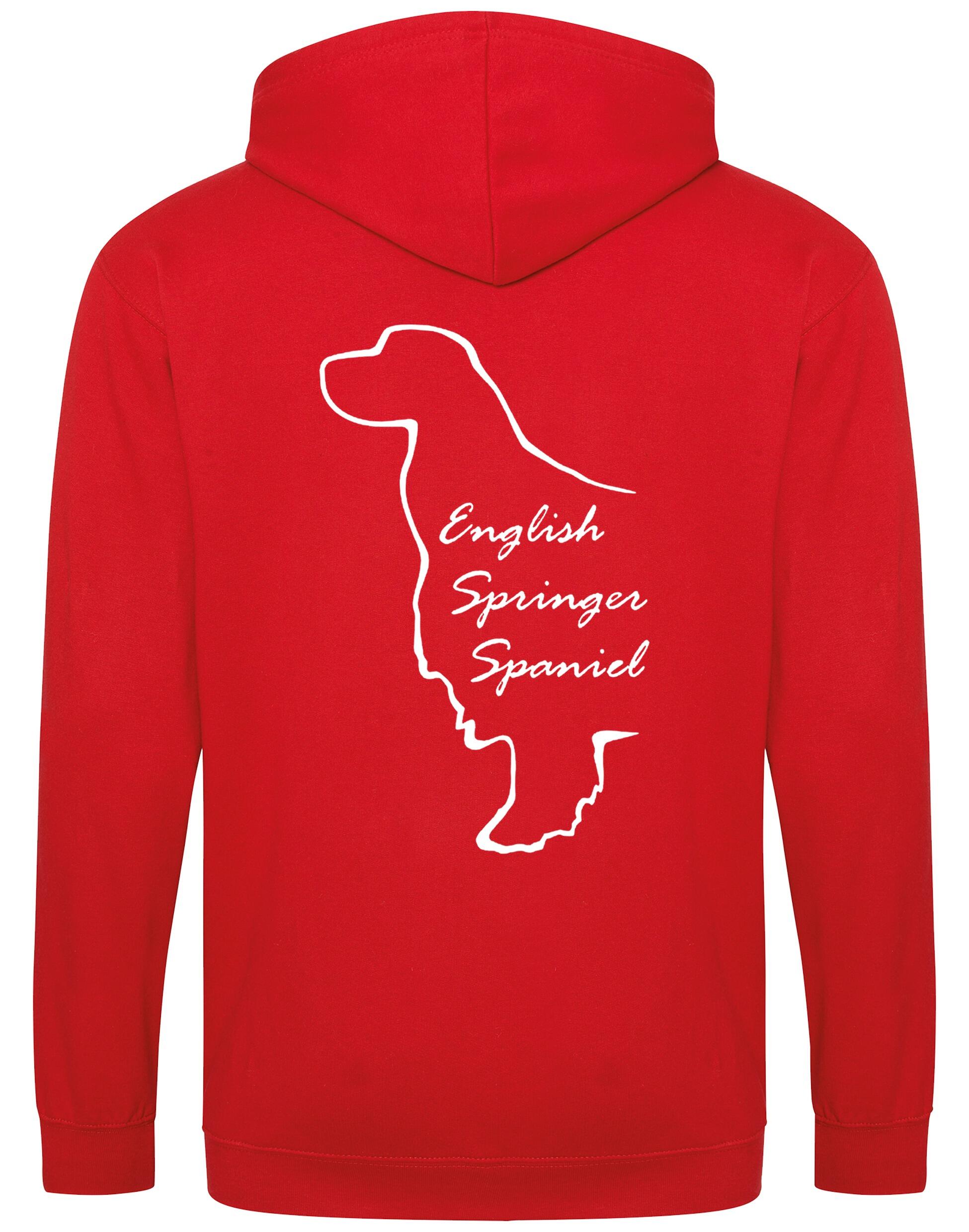 English Springer Spaniel Dog Breed Zipped Hoodie – Comfort, Style, and Springer Pride