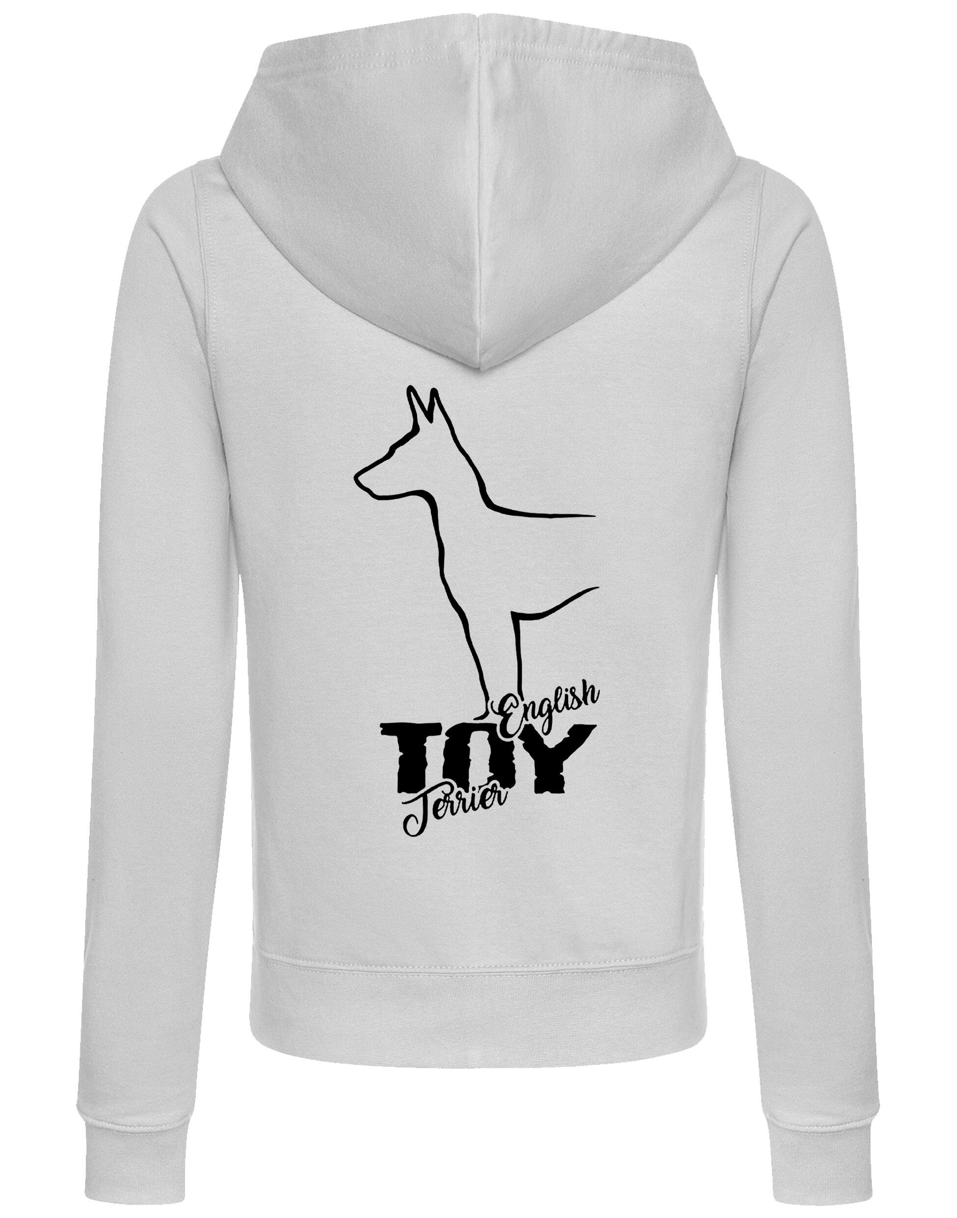 English Toy Terrier Dog Breed Women’s Zipped Hoodie – Stylish Comfort for Terrier Enthusiasts