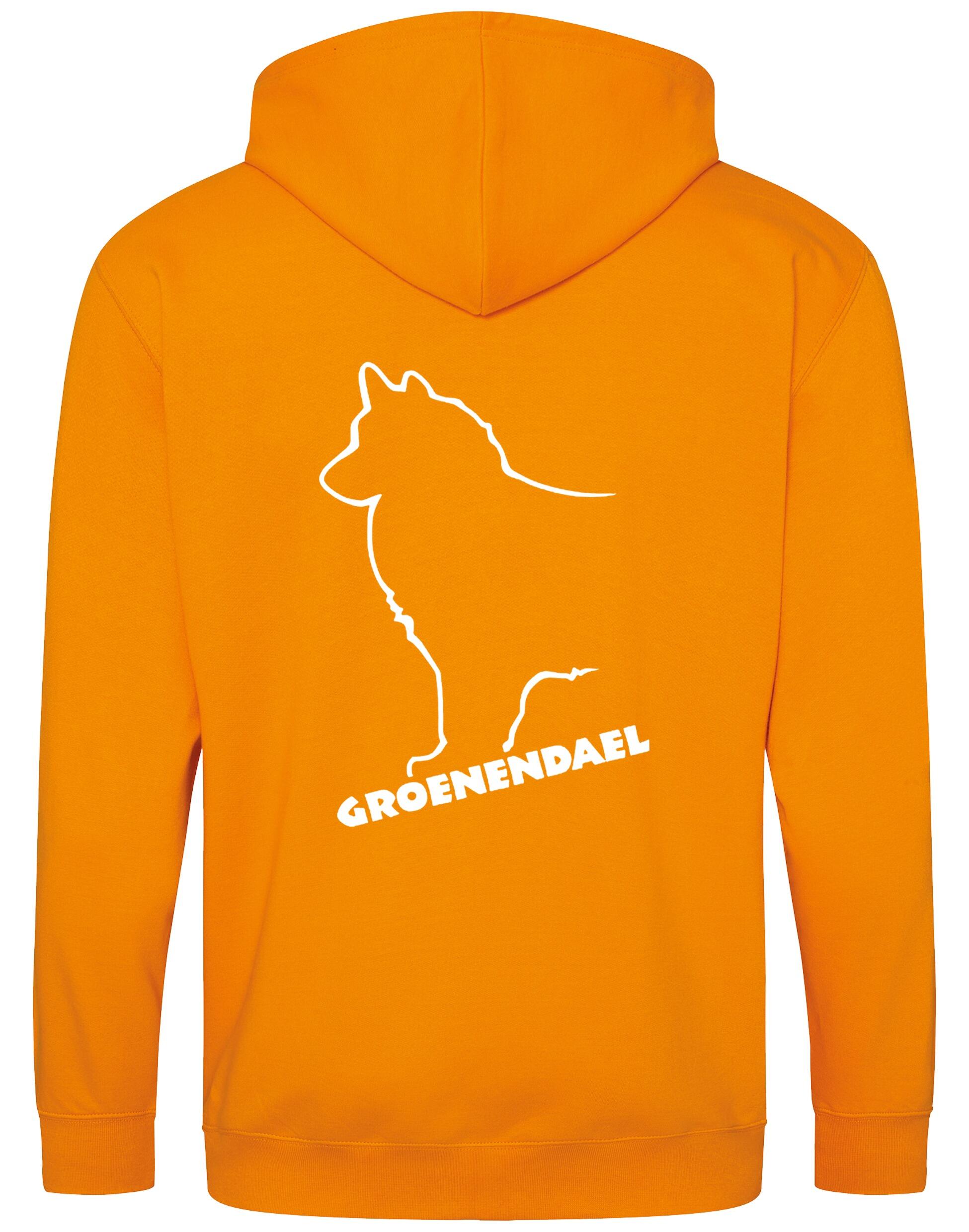 Groenendael Zipped Hoodie – Cozy fabric, full-zip design, and exclusive Groenendael breed graphic for proud owners.