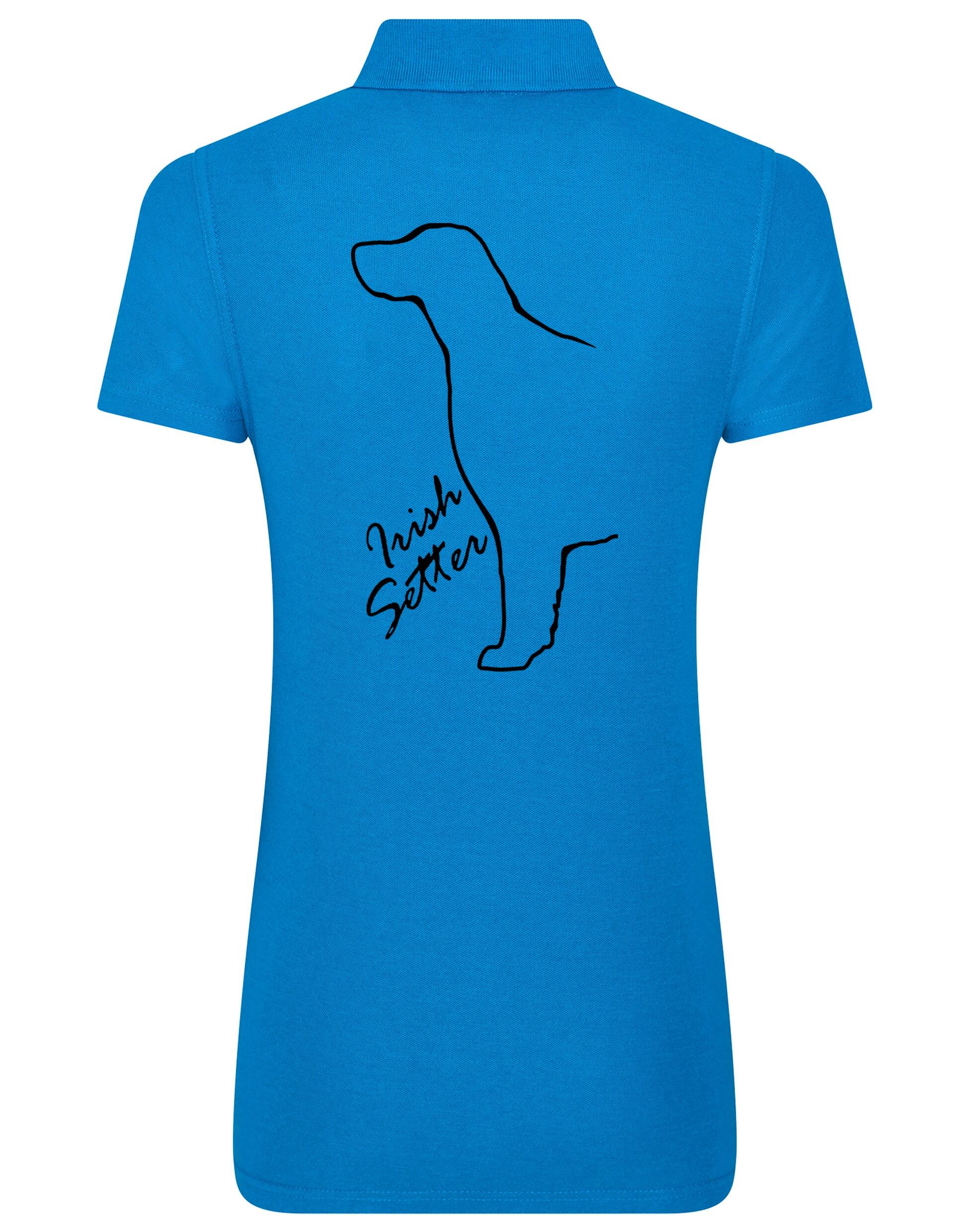 Irish Setter Women's Cotton Polo featuring exclusive breed design, crafted from soft and breathable cotton for all-day comfort.