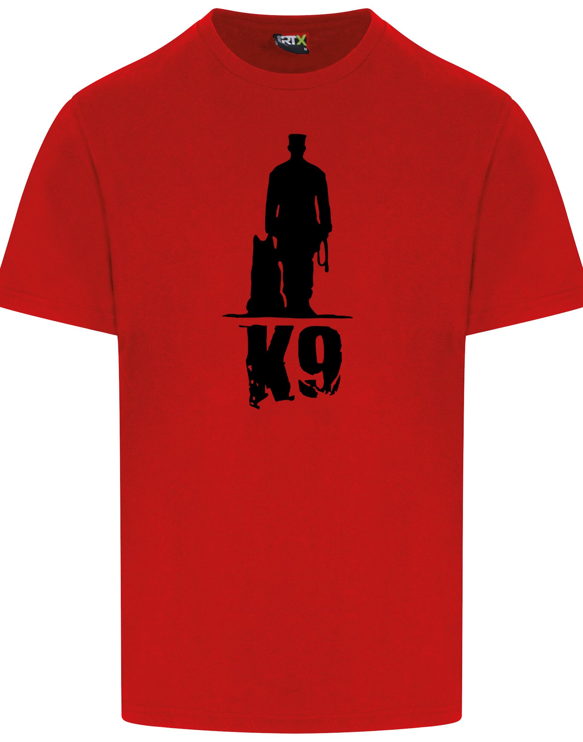 K9 Unisex Roundneck T-shirt featuring exclusive breed-inspired artwork, made from soft, breathable cotton for ultimate comfort.