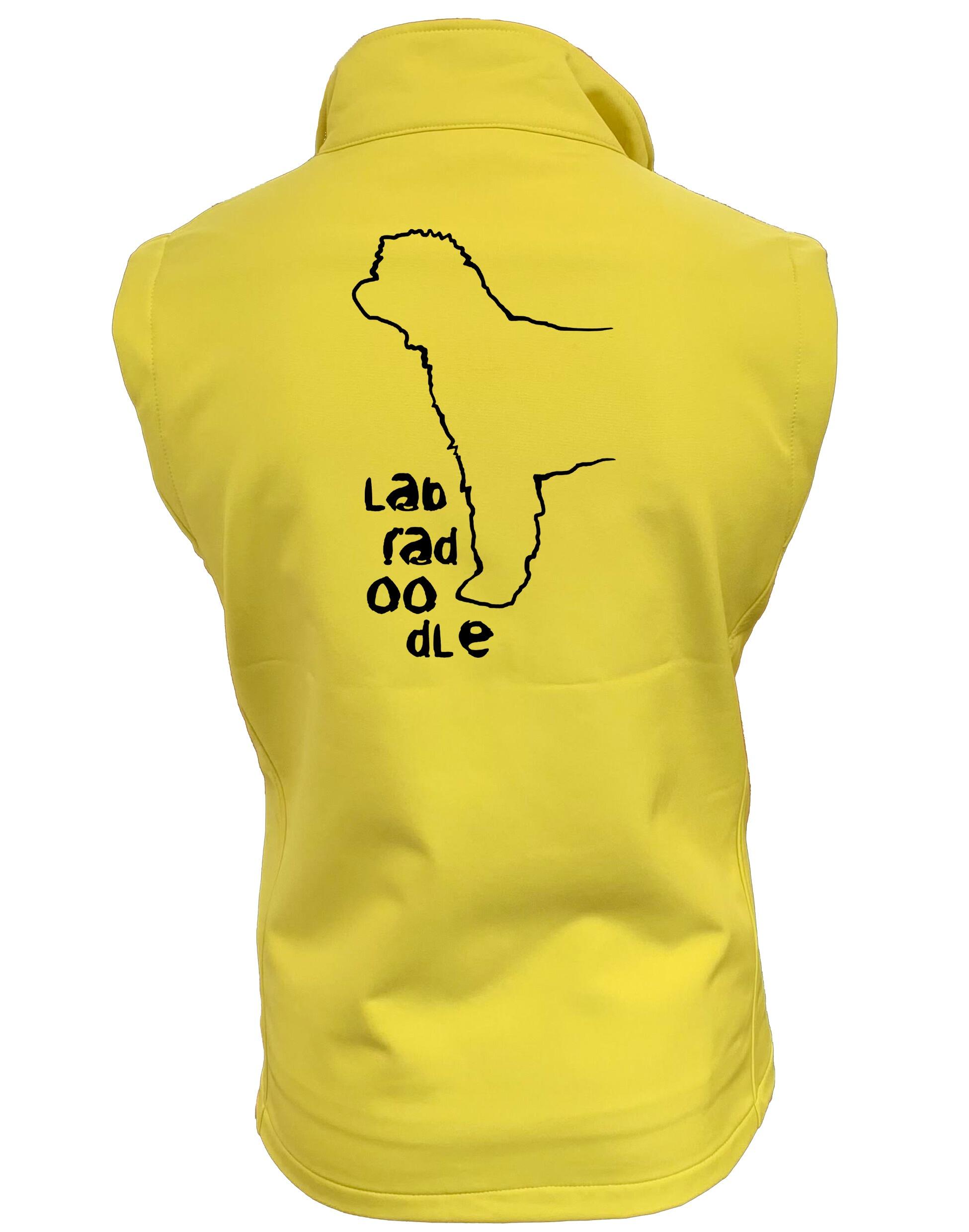 Unisex Softshell Jacket featuring exclusive Labradoodle design, fleece lining, and water-resistant fabric for outdoor comfort and style.