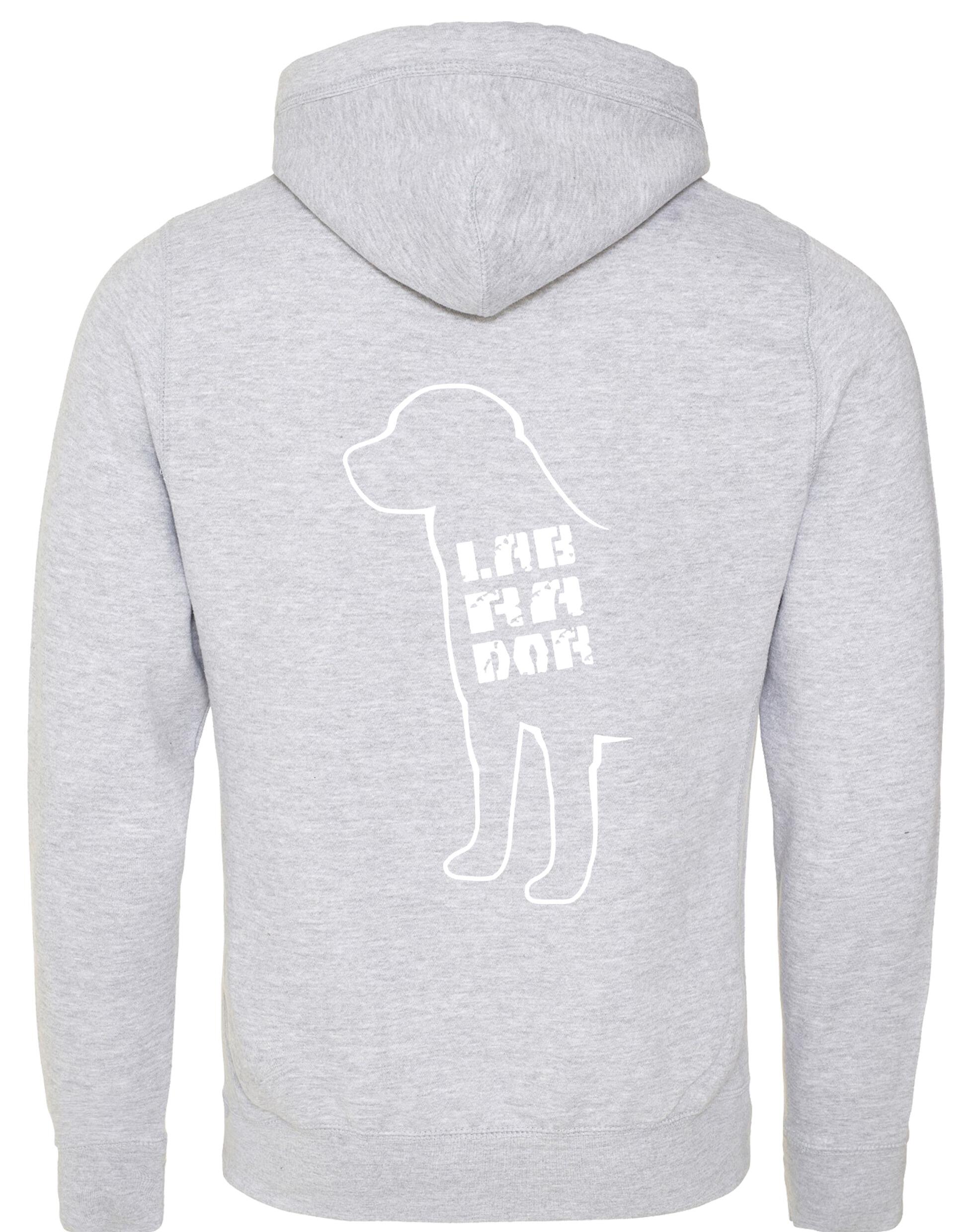 Labrador crossneck pullover hoodie featuring exclusive breed artwork, perfect for showcasing your Labrador pride with modern comfort.