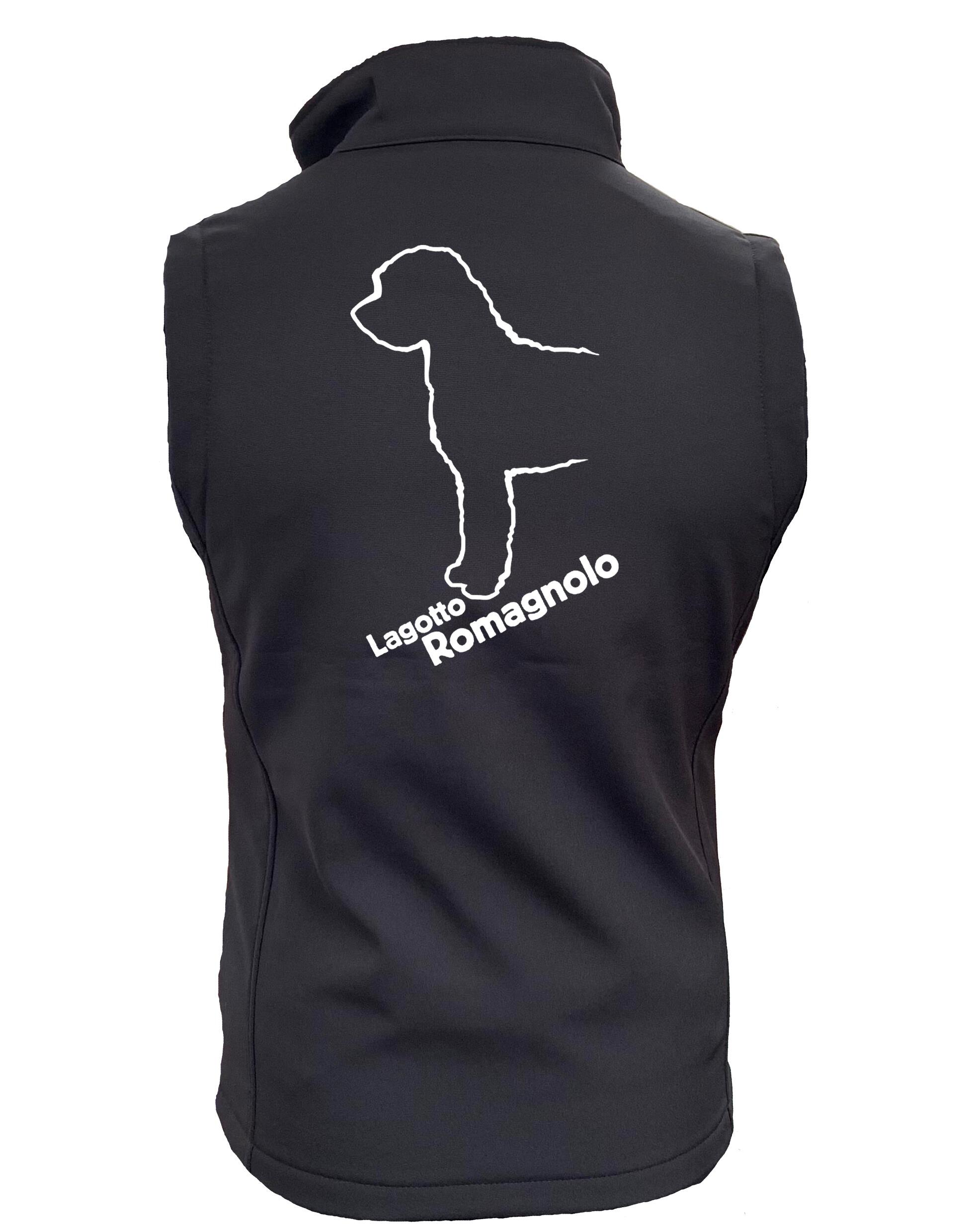 Unisex Softshell Jacket featuring an exclusive Lagotto Romagnolo design, crafted from water-resistant fabric with a fleece-lined interior for comfort and style.