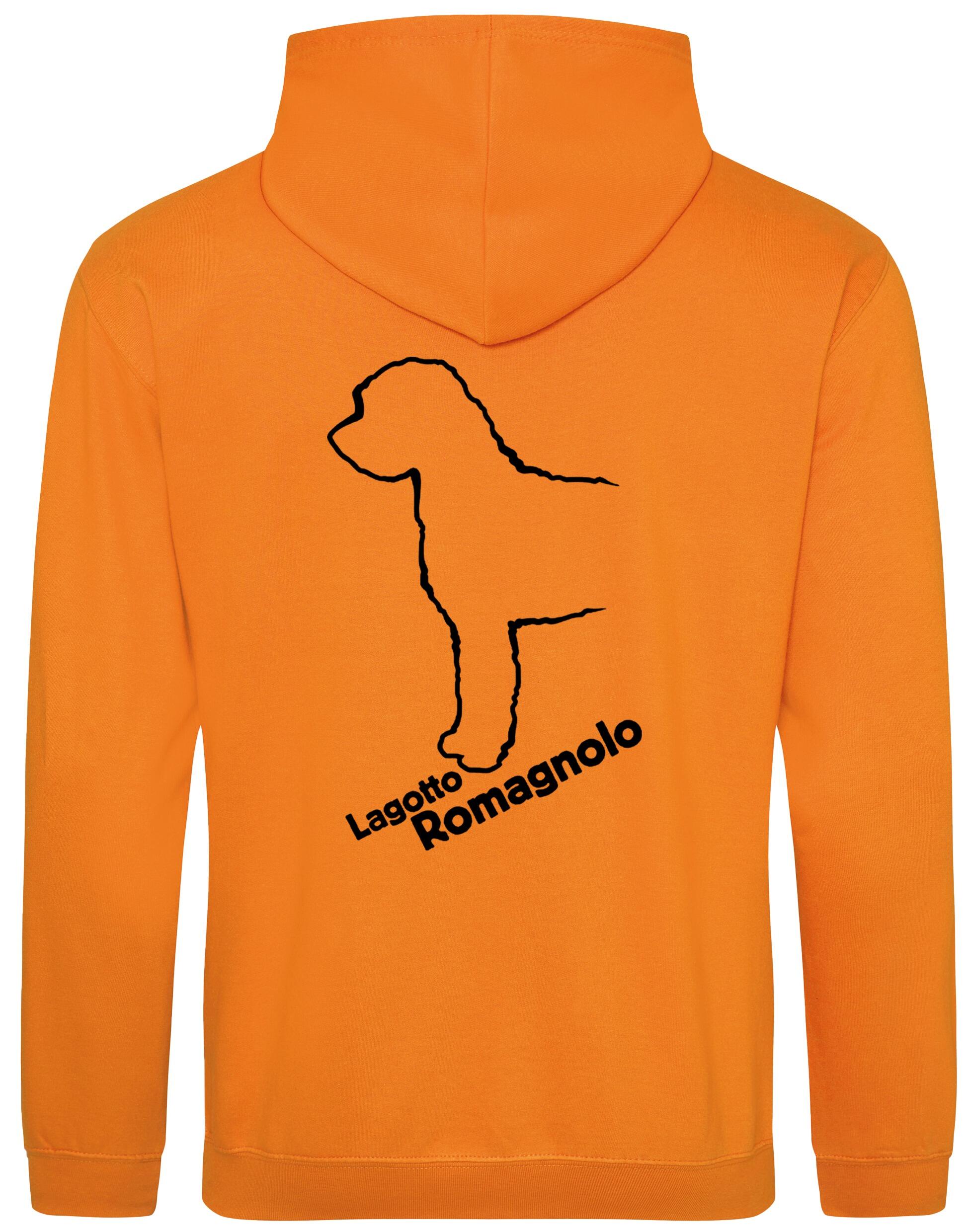 Lagotto Romagnolo design pullover hoodie featuring exclusive artwork, fleece-lined warmth, and a kangaroo pocket for stylish and practical comfort.
