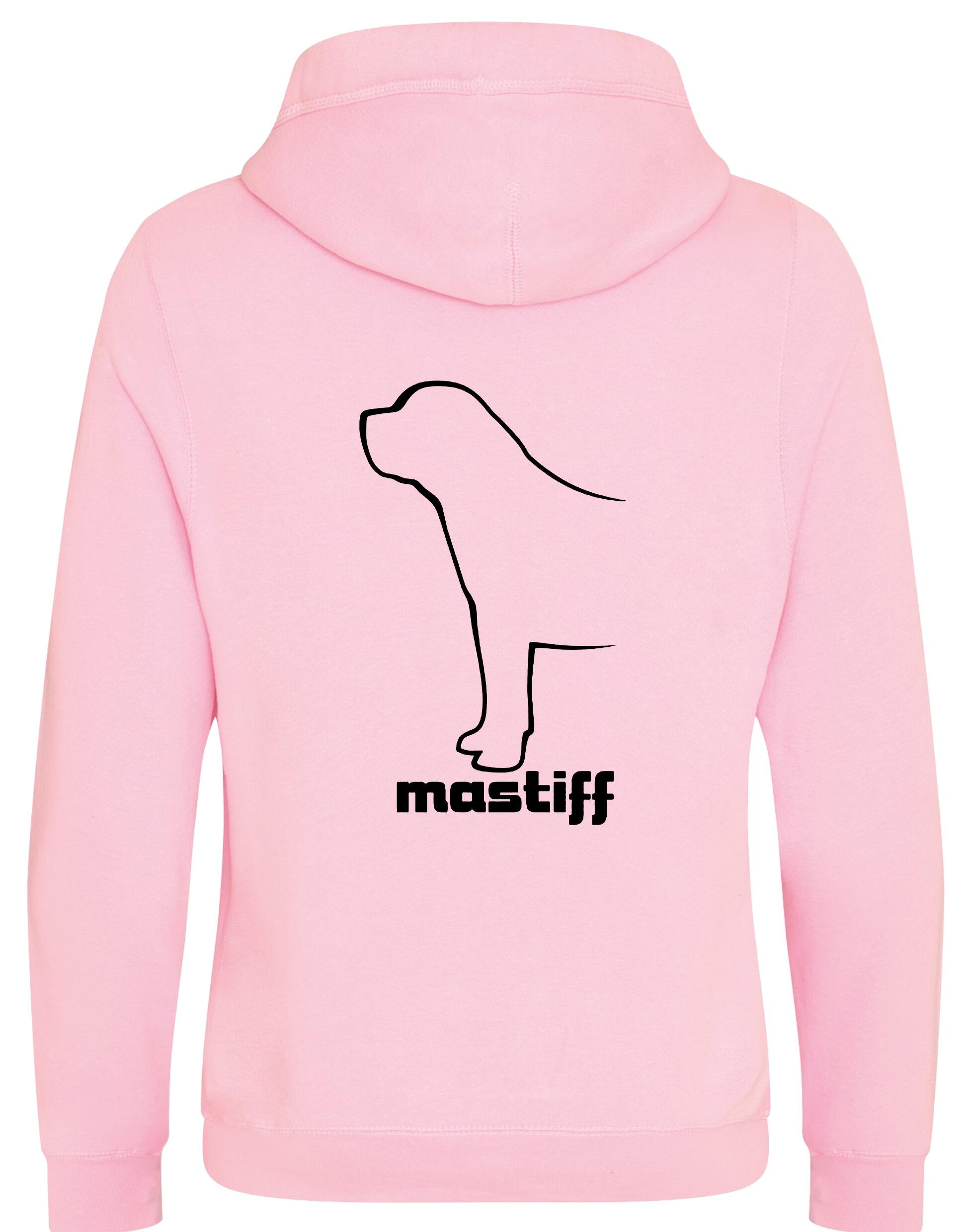 Mastiff Crossneck Pullover Hoodie featuring exclusive breed artwork and a modern, cosy design for dog lovers.