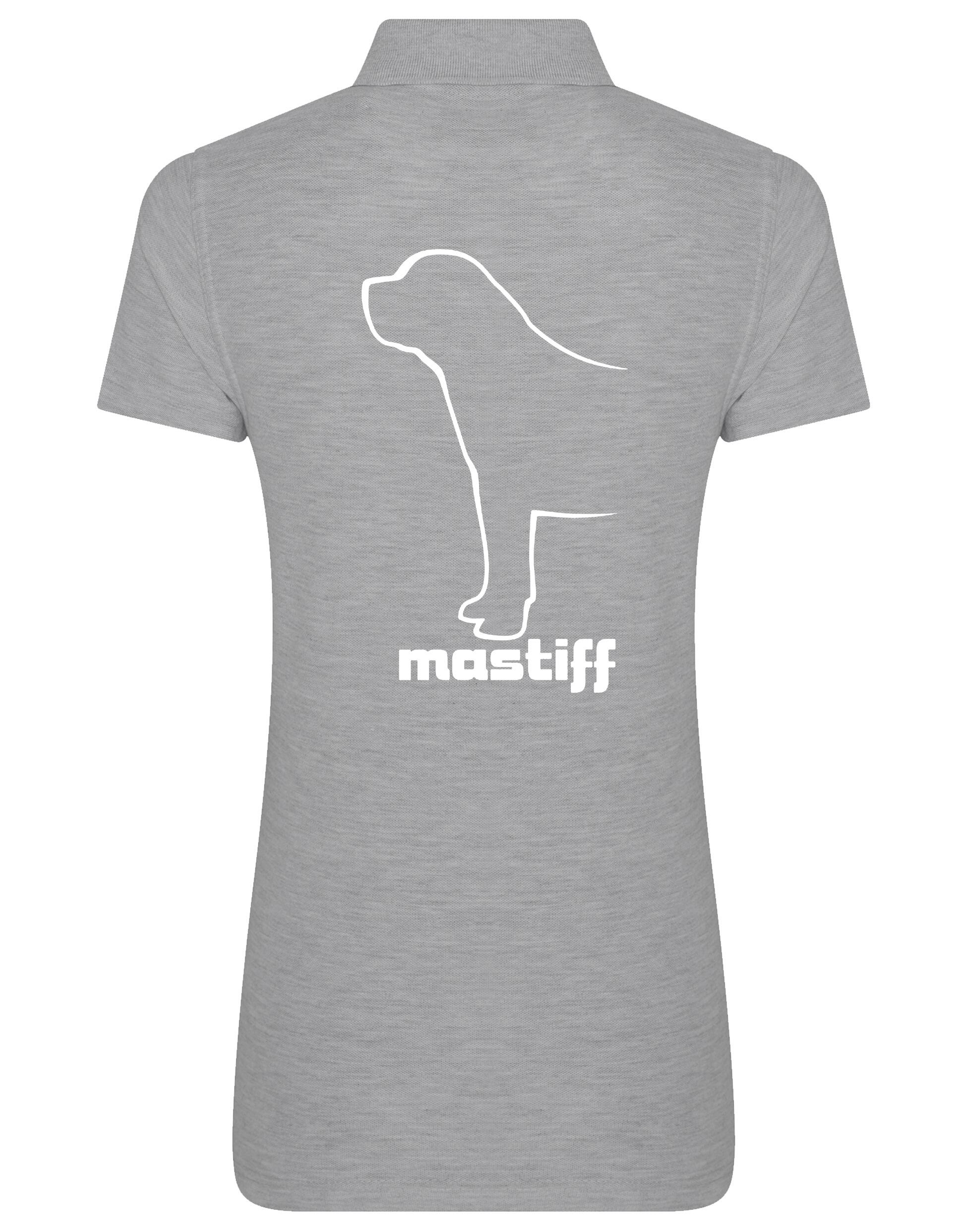 Mastiff Women’s Cotton Polo with exclusive breed artwork, crafted from premium breathable cotton for style and comfort.