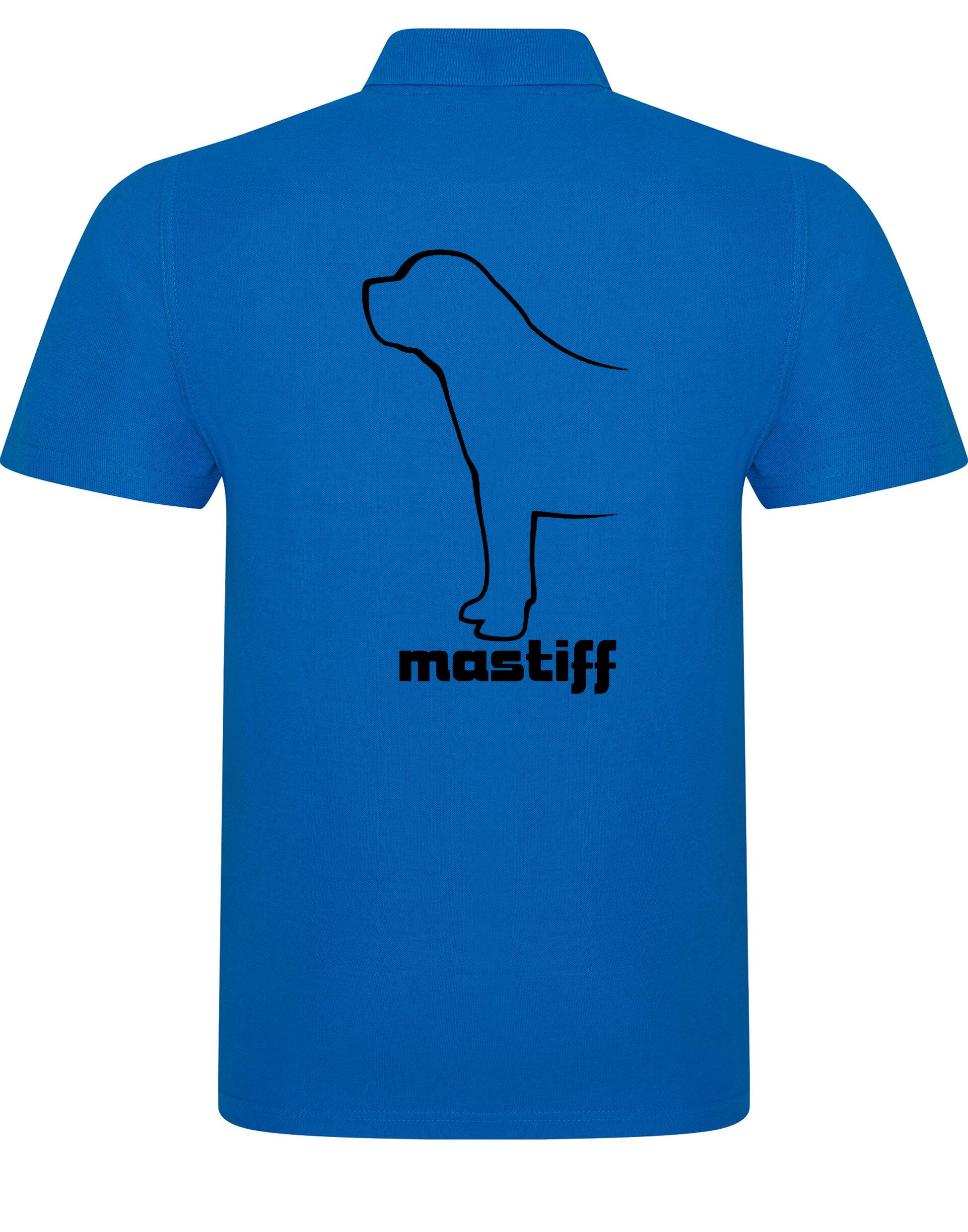 Mastiff Unisex Cotton Polo featuring exclusive breed artwork, crafted from lightweight breathable cotton for comfort and style.