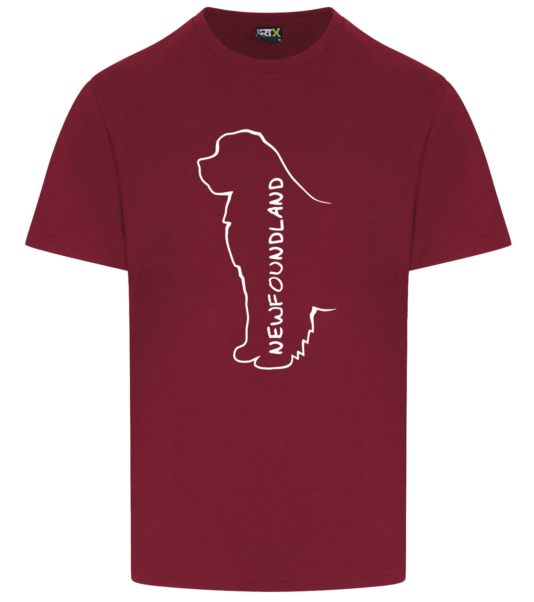 Unisex Roundneck T-shirt featuring exclusive Newfoundland dog breed design, crafted from soft, breathable premium cotton for all-day comfort and a relaxed fit, perfect for dog lovers and casual outings.