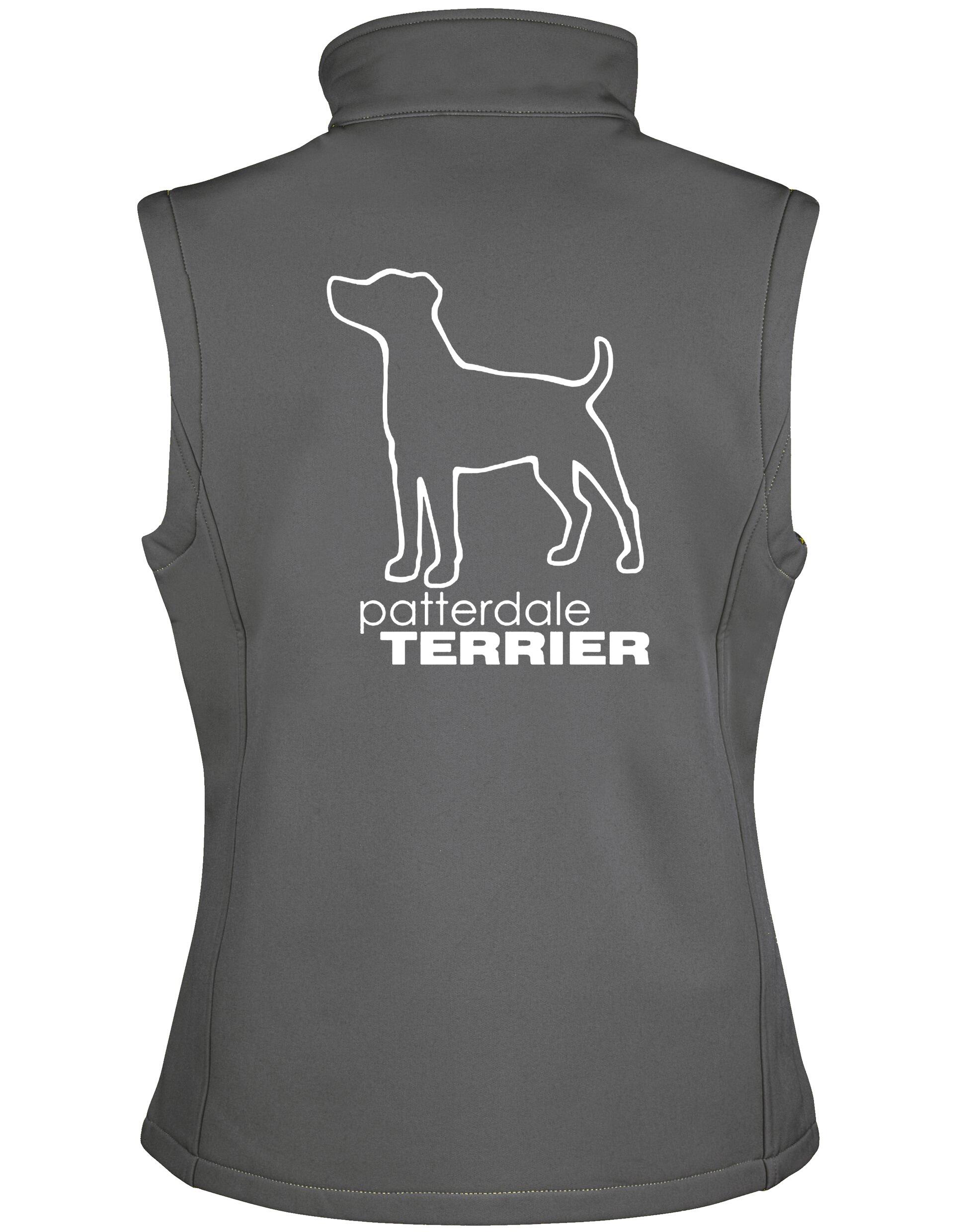 Patterdale Terrier Unisex Softshell Jacket – water-resistant jacket with fleece lining and exclusive Patterdale Terrier design. Perfect for dog lovers and outdoor adventures!