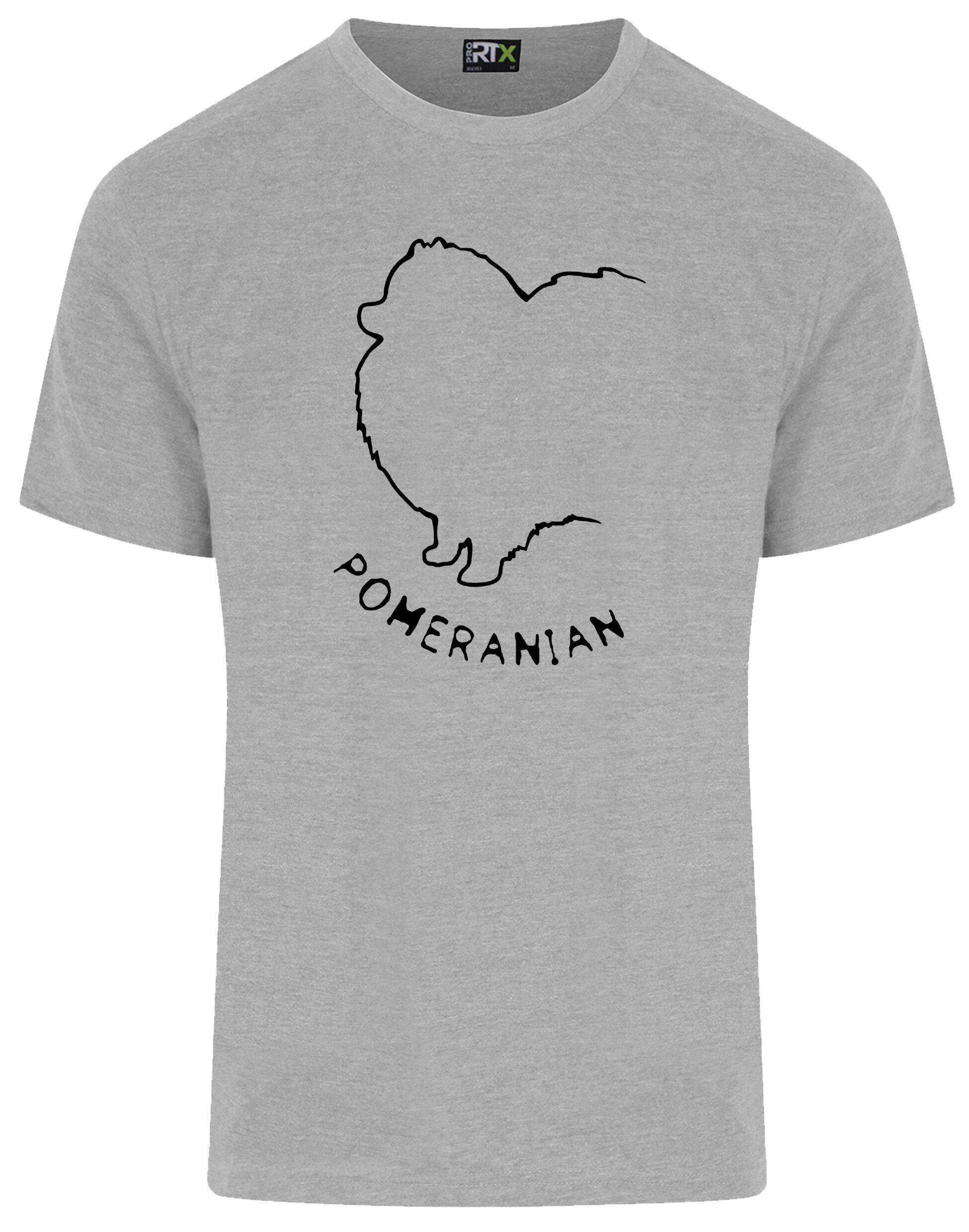 Pomeranian Unisex Roundneck T-Shirt featuring exclusive breed artwork, a relaxed unisex fit, and breathable cotton fabric for all-day comfort.